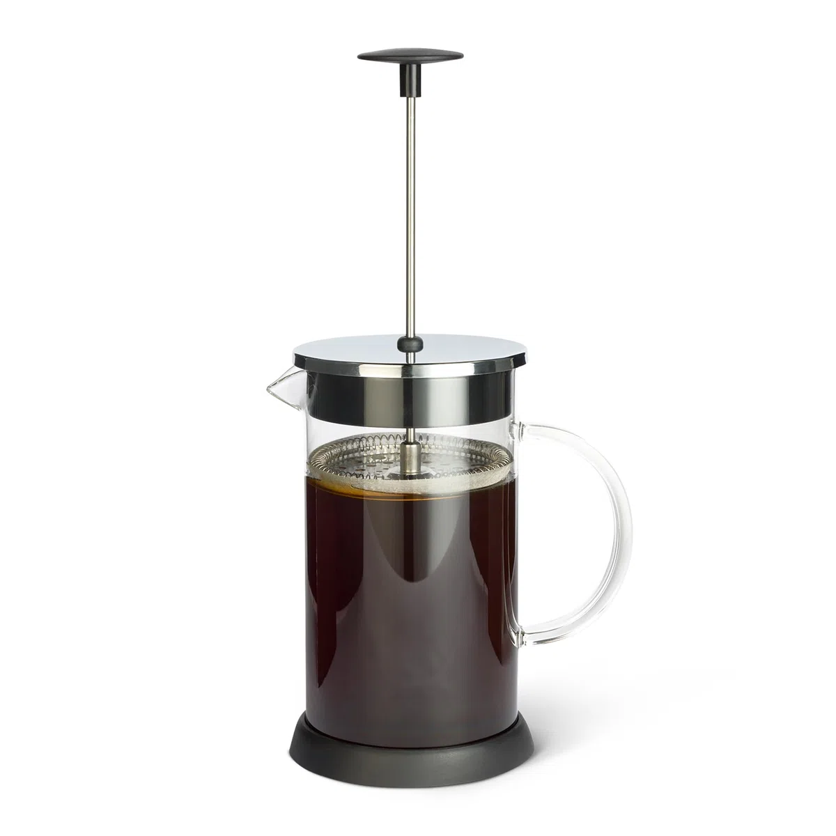Amazon Basics French Press-Kaffeebereiter, 1 L, Borosilikatglas, Abnehmbare Spülmaschinenfeste Teile