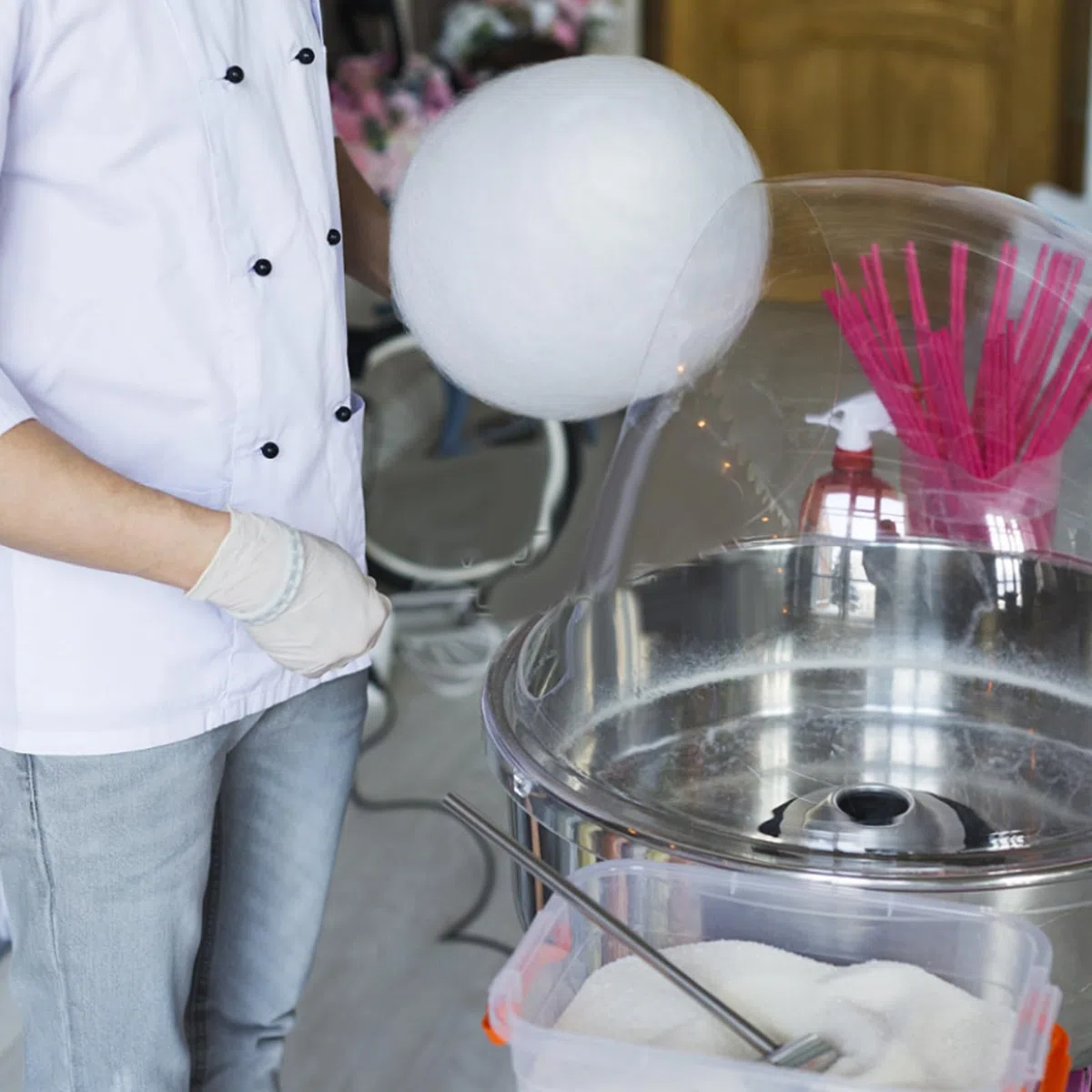Marshmallow Löffel Sicher Edelstahl Zuckerwatte Zuckerlöffel Griff Marshmallow Maschine Zuckerwatte Ersatzteile