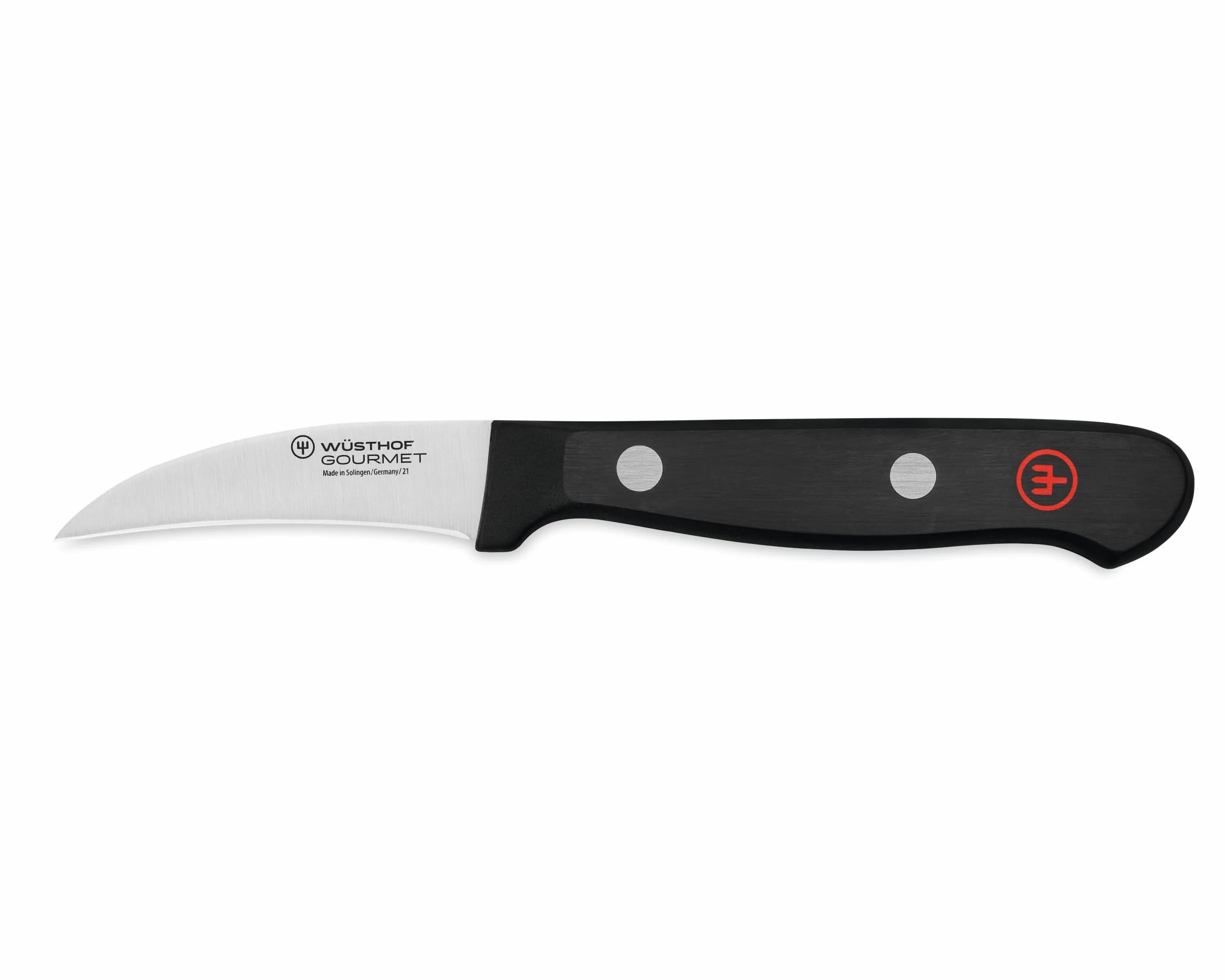 WÜSTHOF Gourmet Schälmesser 6 cm, Silber, Schwarz