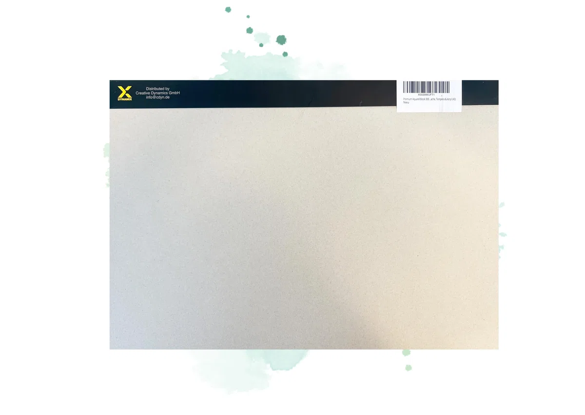 Premium Aquarellpapier Block 300g/m² I 25 Seiten I Künstlerqualität I säurefrei I kaltgepresst – Ideal für Aquarell, Skizzen & Mixed Media (A3)