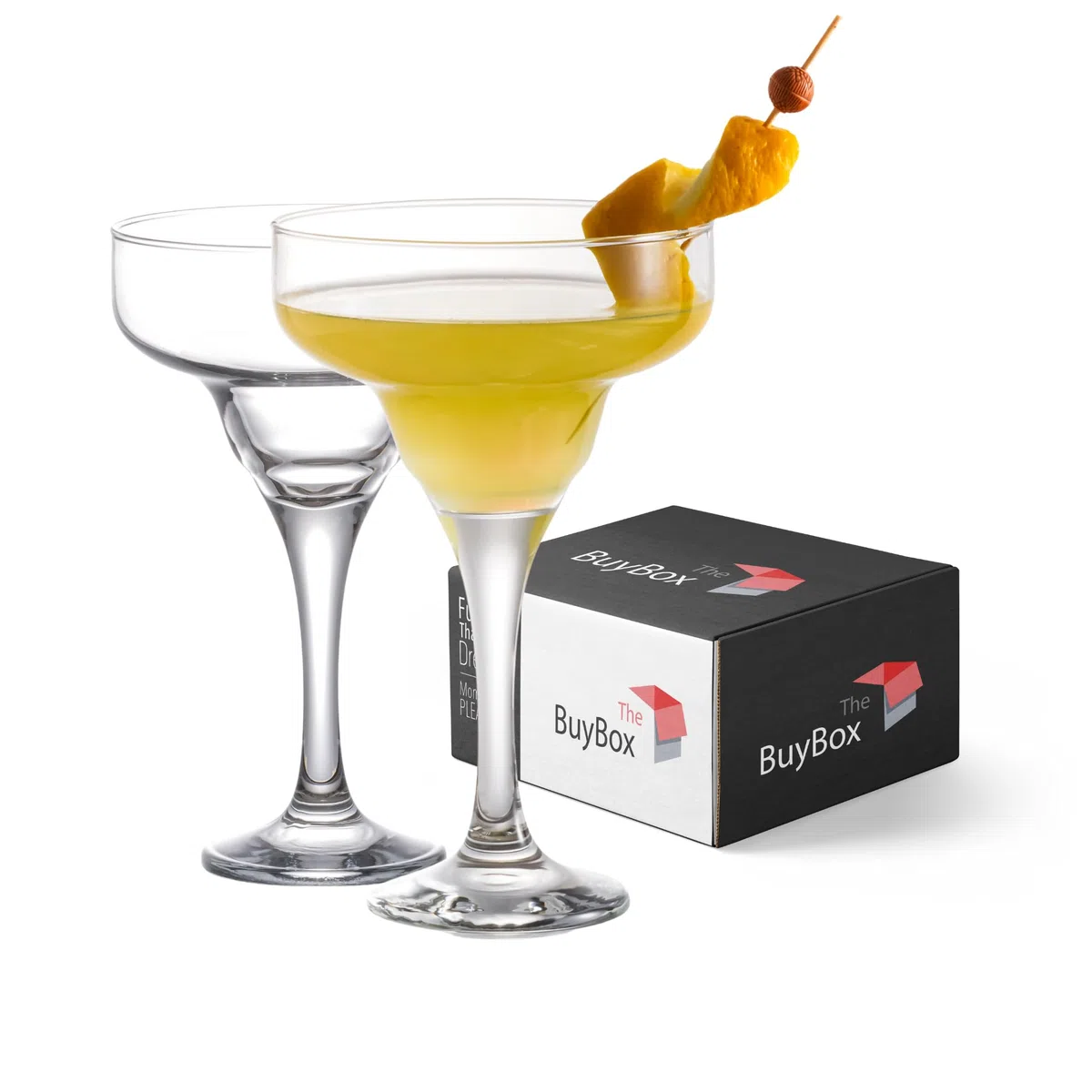Margarita Gläser (300 ml/10,1 oz), Cocktailgläser, Martini, Espresso-Gläser aus Kristall, Langstielglas (2 Stück (300 ml))
