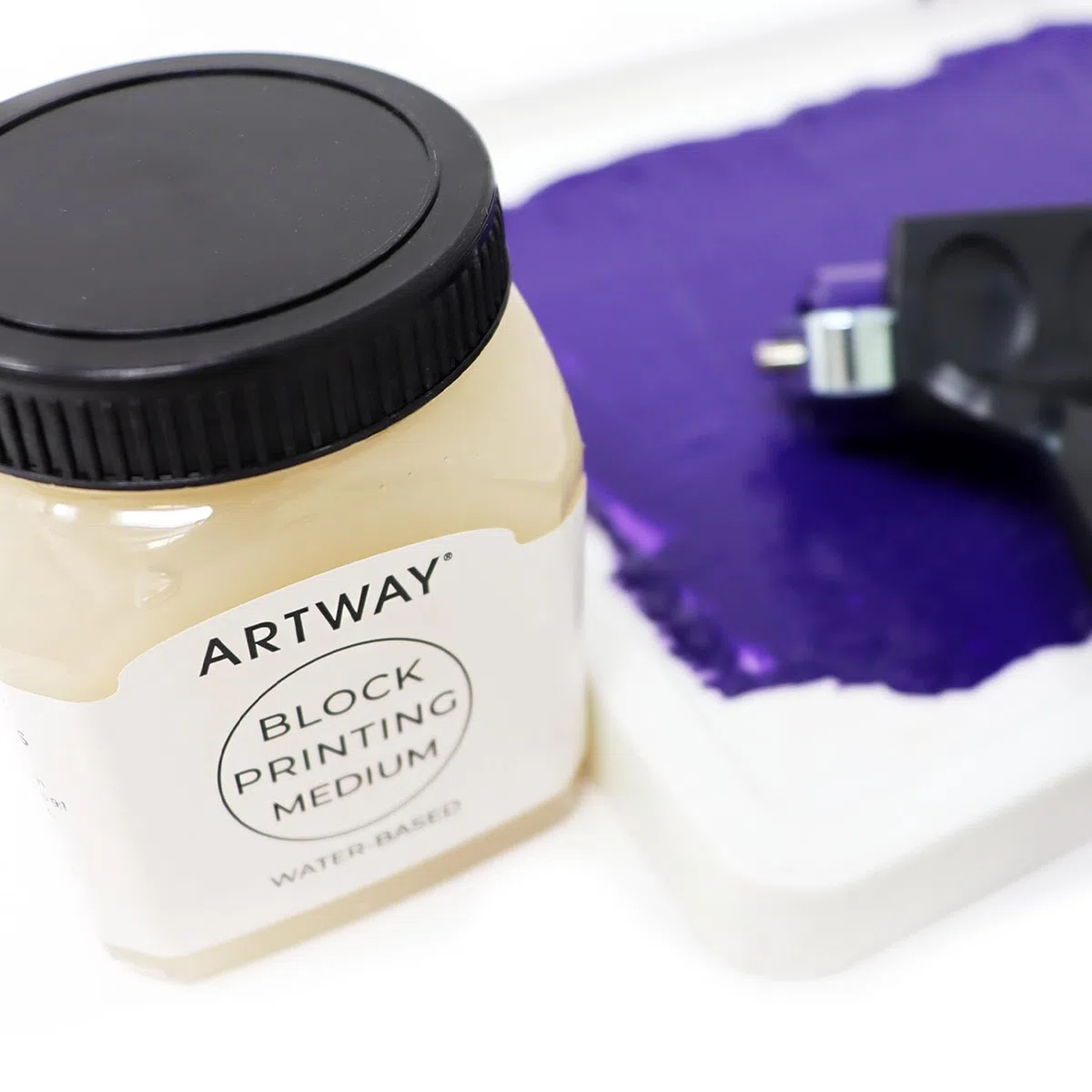 Artway Premium Blockdruckmedium - 250ml - Ideal für Relief, Block und Linoldrucke