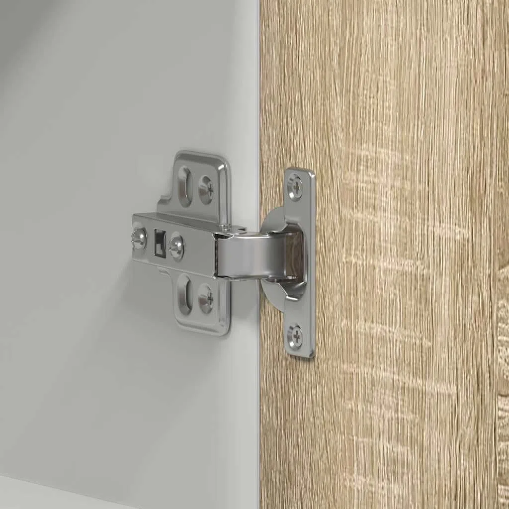 vidaXL Hängeschrank Lyon Sonoma-Eiche 60x31x60 cm Holzwerkstoff, Küche Schrank, Einbauküche, Küchenzeile, Küchenmöbel, Oberschrank, Küchenschrank