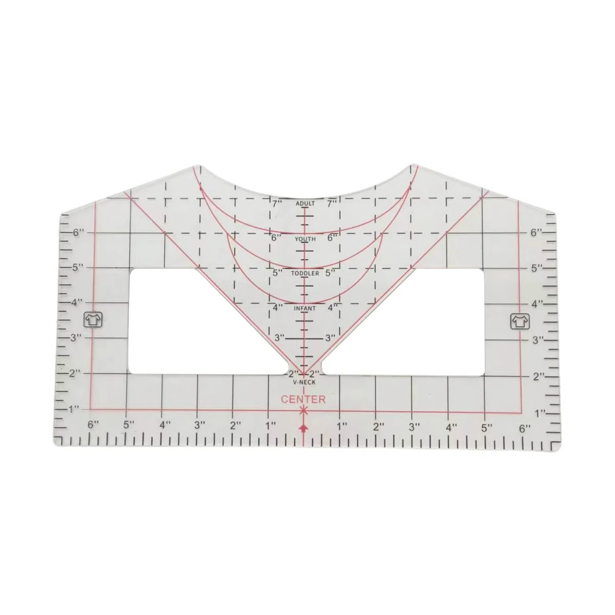 T-Shirt Lineal Guide for Alignment T-Shirt Ruler Alignment Tool Placement T-Shirt Guide Ruler Tool for Heat Press T-Shirt Ruler Guide All Sizes for Heat Press