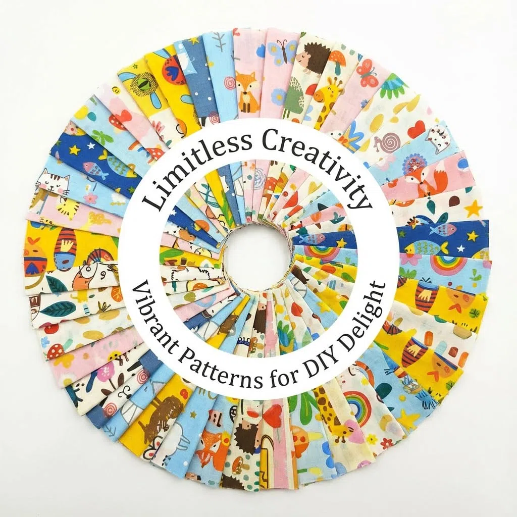40 Stück Jelly Roll Stoffstreifen zum Quilten und Nähen - 6,6 cm vorgeschnittene Baumwollstoffstreifen im Blumenmuster, perfekt für Quilten und DIY-Nähzubehör (Tiere)