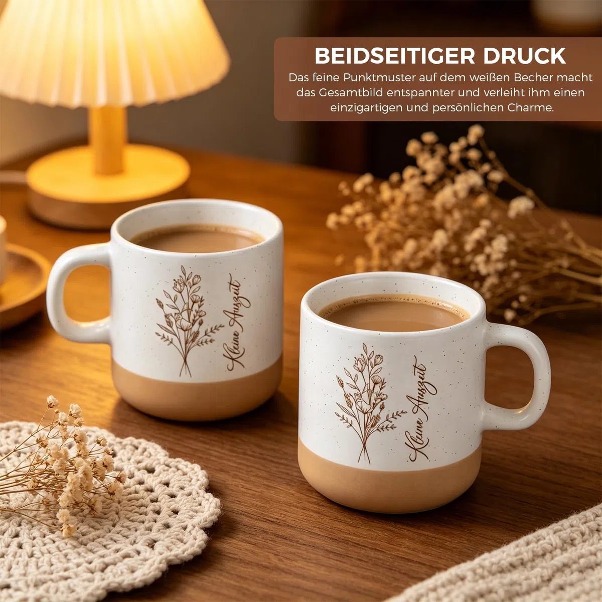 Geburtstagsgeschenk für Frauen - Entspannung Geschenk für Frauen Keramik Tasse Kleine Auszeit Tasse 400ml – Modernes Design Kaffeebecher für Büro Homeoffice Sofa & Wellness Momente (Kleine Auszeit-B)