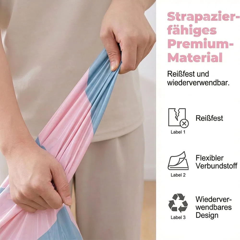 No-Pump Large Vacuum Storage Compression Bags, 2026 New Vakuumbeutel für Bettdecken, Luftdichte Kompressionsbeutel für Kleidung Kissen Bettdecken Decke (5, 100x80x30cm)