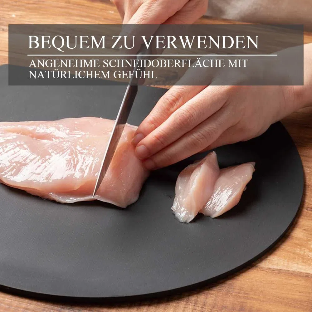 AKINOYAMA TPU Schneidebrett Extra Large rutschfest und leicht zu reinigen spülmaschinenfest BPA-frei fühlt sich an wie die Verwendung eines Bambusbretts messerfreundlich (L)