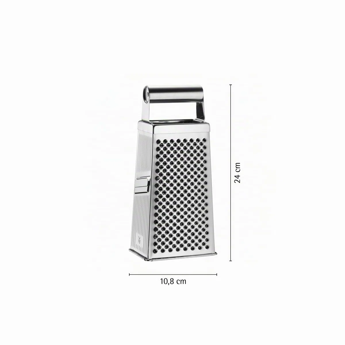 WMF Gourmet Vierkantreibe, 8 x 24 cm, Reibe Edelstahl, 4 Reibeflächen, ideal als Kartoffelreibe, Gemüsehobel, Cromargan, spülmaschinengeeignet