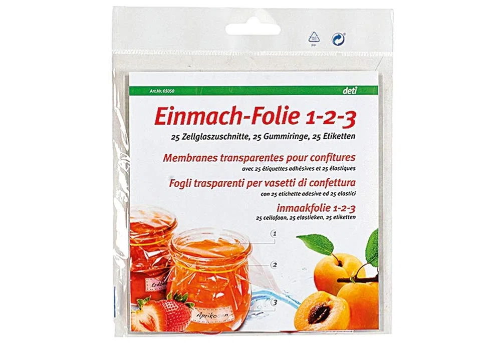 Deti Einmach-Folie 1-2-3, 25iger Pack