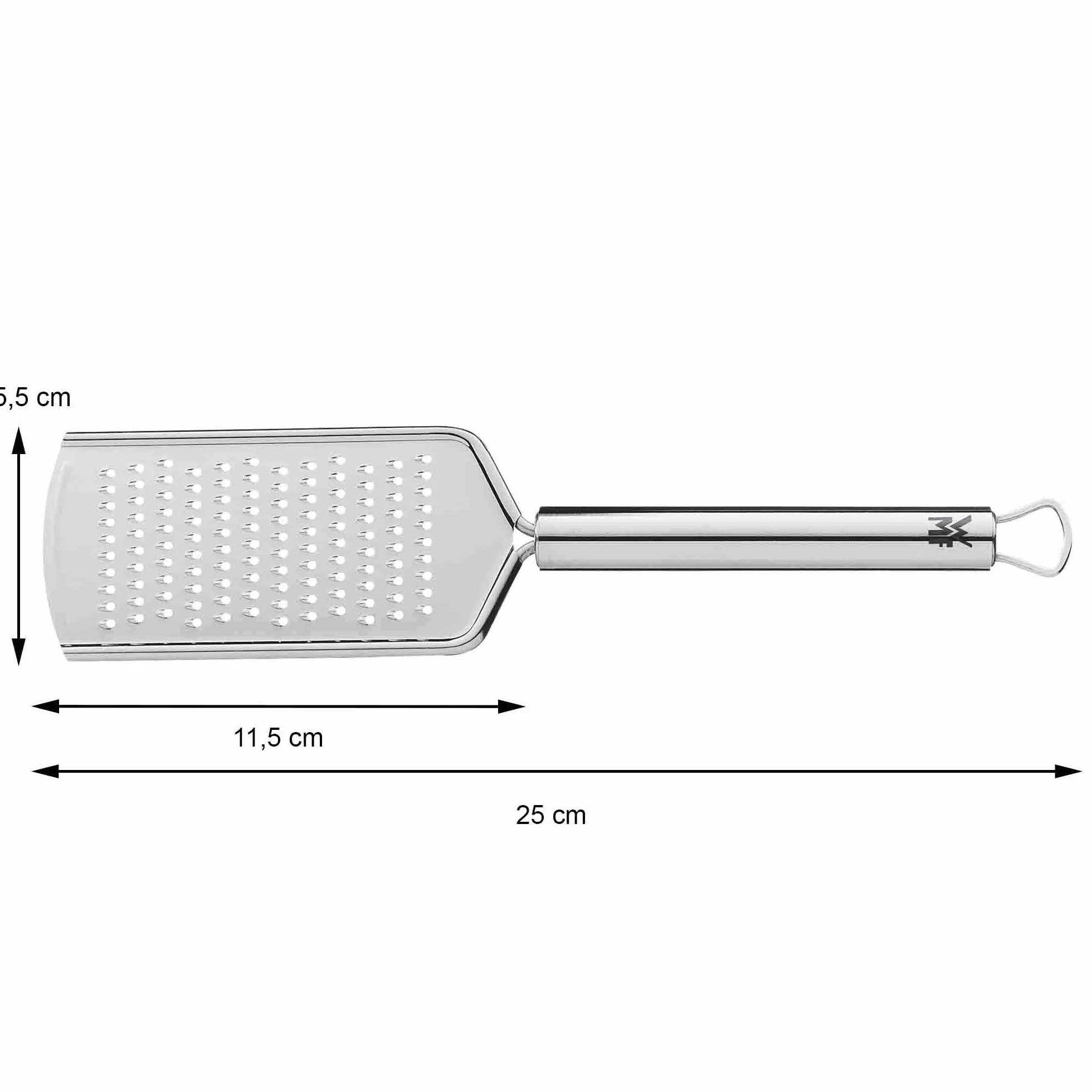 WMF Profi Plus Käsereibe Edelstahl 25 cm, feine Reibefläche, Parmesanreibe, Zitronenreibe, Cromargan Edelstahl, spülmaschinengeeignet