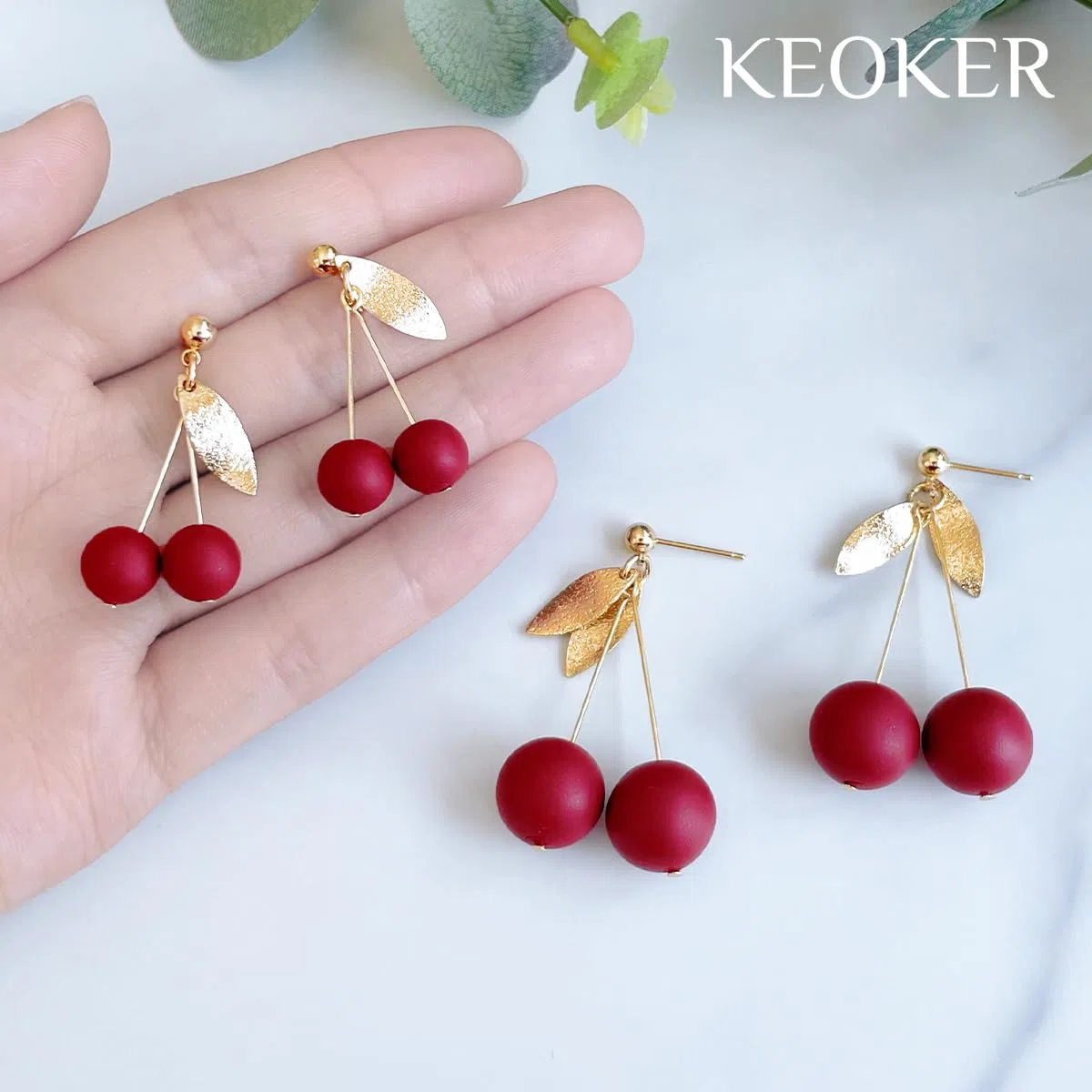 Keoker Perlenlochmacher für Polymer Clay, Piercing Ton Werkzeug, 5 Größen: 6, 8, 10, 12, 14 mm, Kunstharz, Erwachsene, Unisex, Rot, Nicht zusammenklappbar