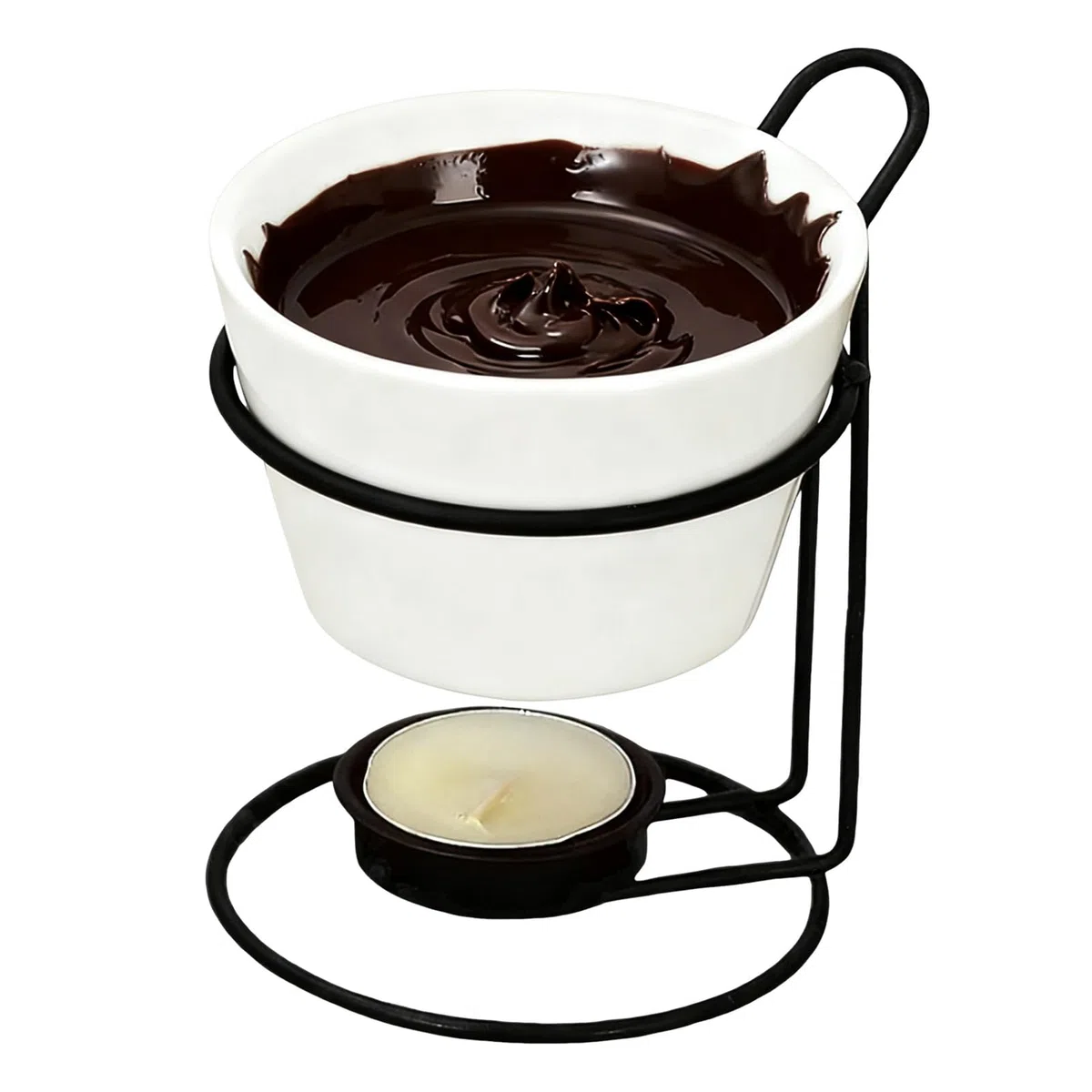 Genérico Fonduetopf | Warmhaltewärmer zum Schmelzen von Schokolade | für Abendveranstaltungen, Treffen, Weihnachten, Kaffee, Hausküche