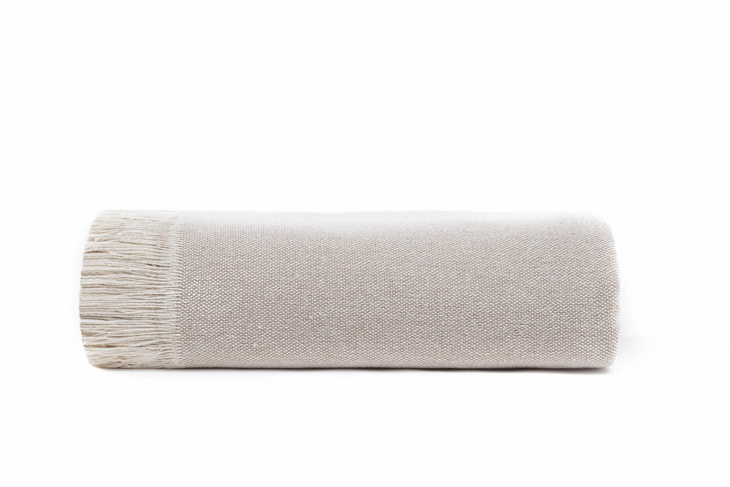 Todocama Mehrzweck-Tagesdecke, Sofaüberwurf, Überwurf für Bett, Sofaüberwurf, Jarapas, einfarbig (125 x 180 cm, sandbeige).