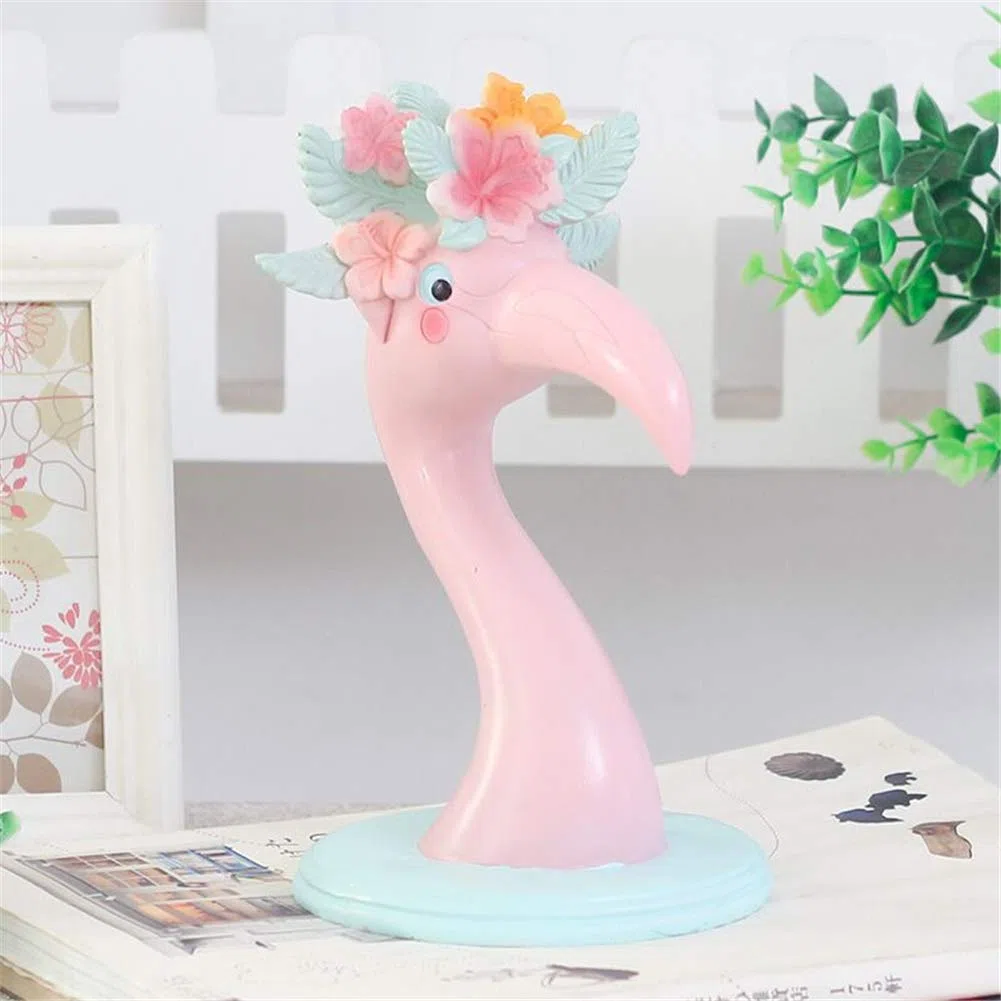 Niedlicher Brillenhalter Eleganter rosa Flamingo-Brillenständerhalter, Brillenzubehör für dekorativen Schreibtisch/Heim/Büro