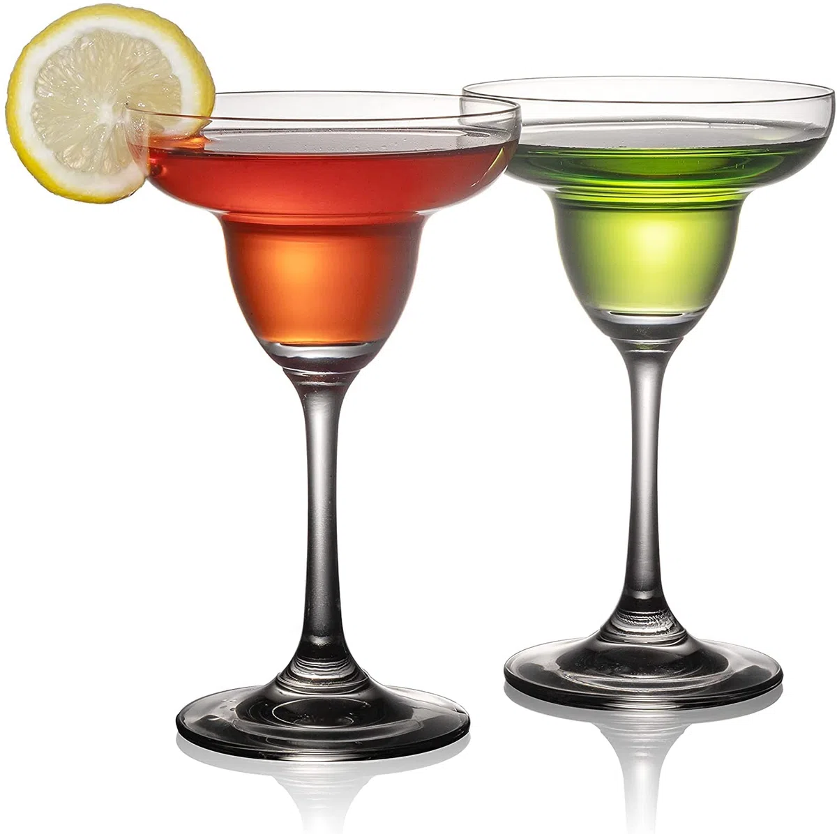 Margarita-Gläser, 2er-Set – Margarita-Cocktailgläser – klare Gläser zum Trinken von Martinis, Manhattans, Wodka, Gin und Cocktails (6 oz)
