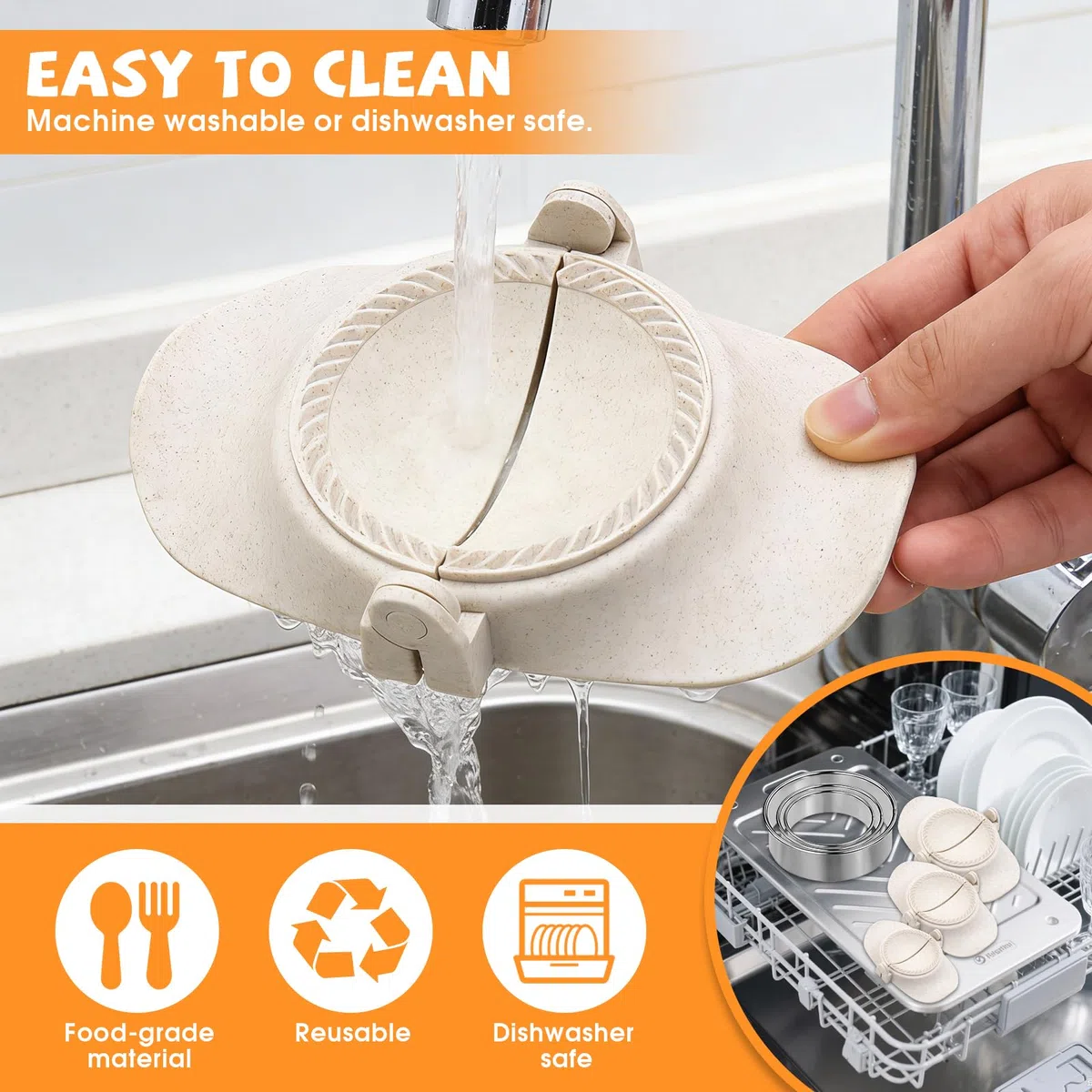 Dumpling Maker Set, 9-teilig Ravioli Former, Teigtaschenformer für Dumpling Ravioli Machen