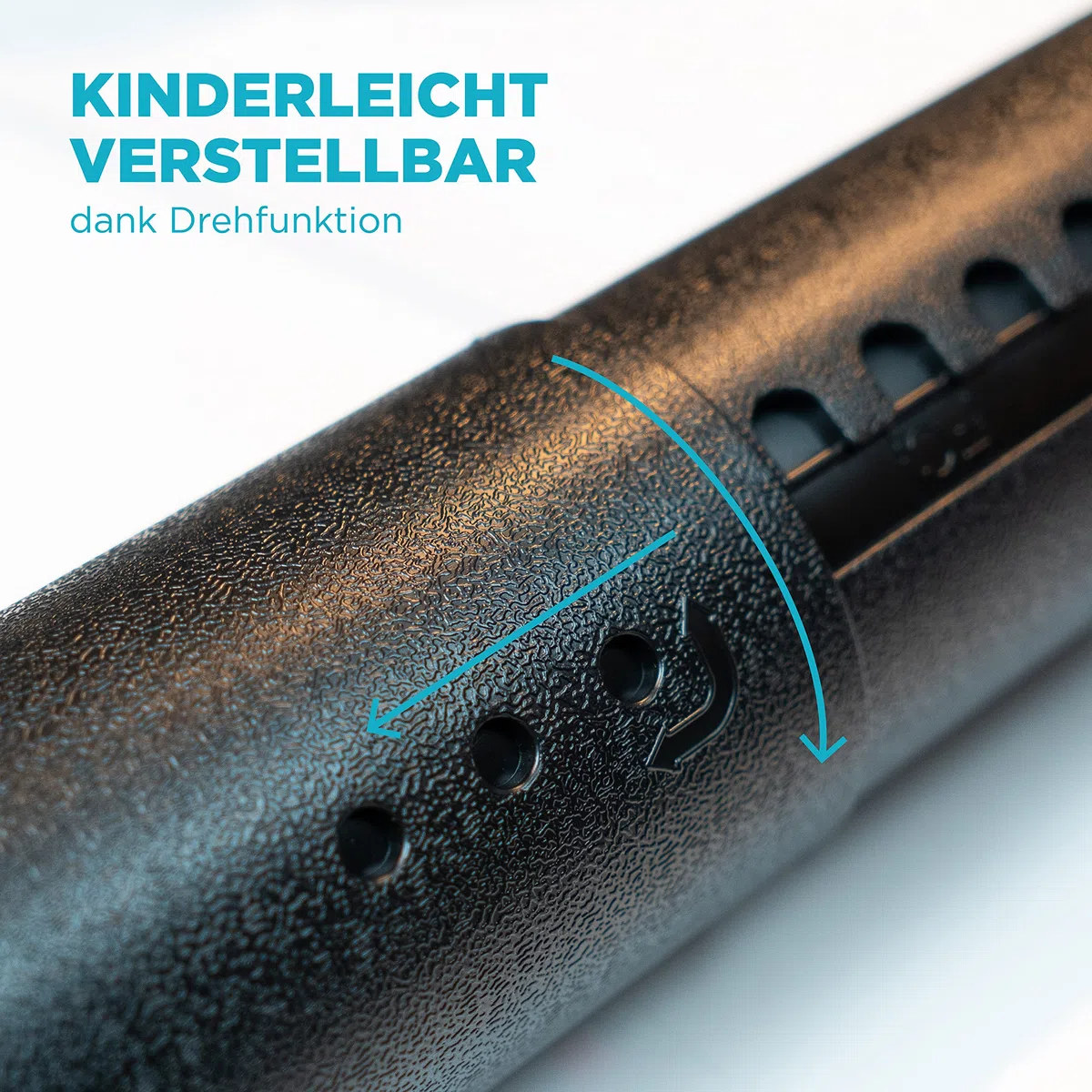 Transportrolle für Flipchart-Papier - Kompakte Posterrolle für Transport und Aufbewahrung, Für DIN A1 - A3 & Flipchart-Format | mit Tragegurt und Verstellbarer Länge | Schwarz