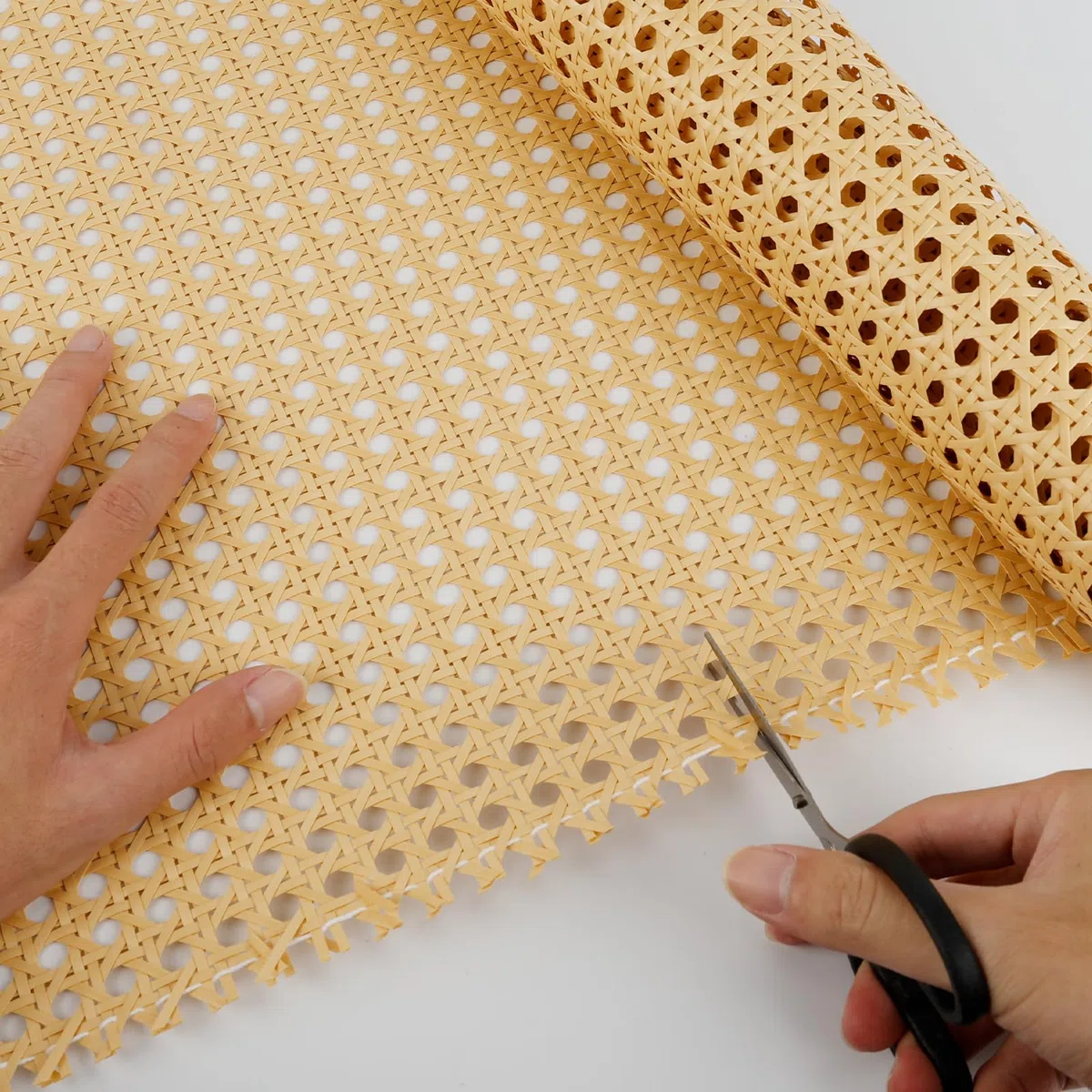 Dadabig PE Rattan Gurtband, 39 * 150cm Möbel PE Wiener Geflecht Wasserdicht Stuhlgeflecht PE Rattan Geflecht für Heimwerker Schrank Stuhl Möbel (Fehler 1-2 cm)