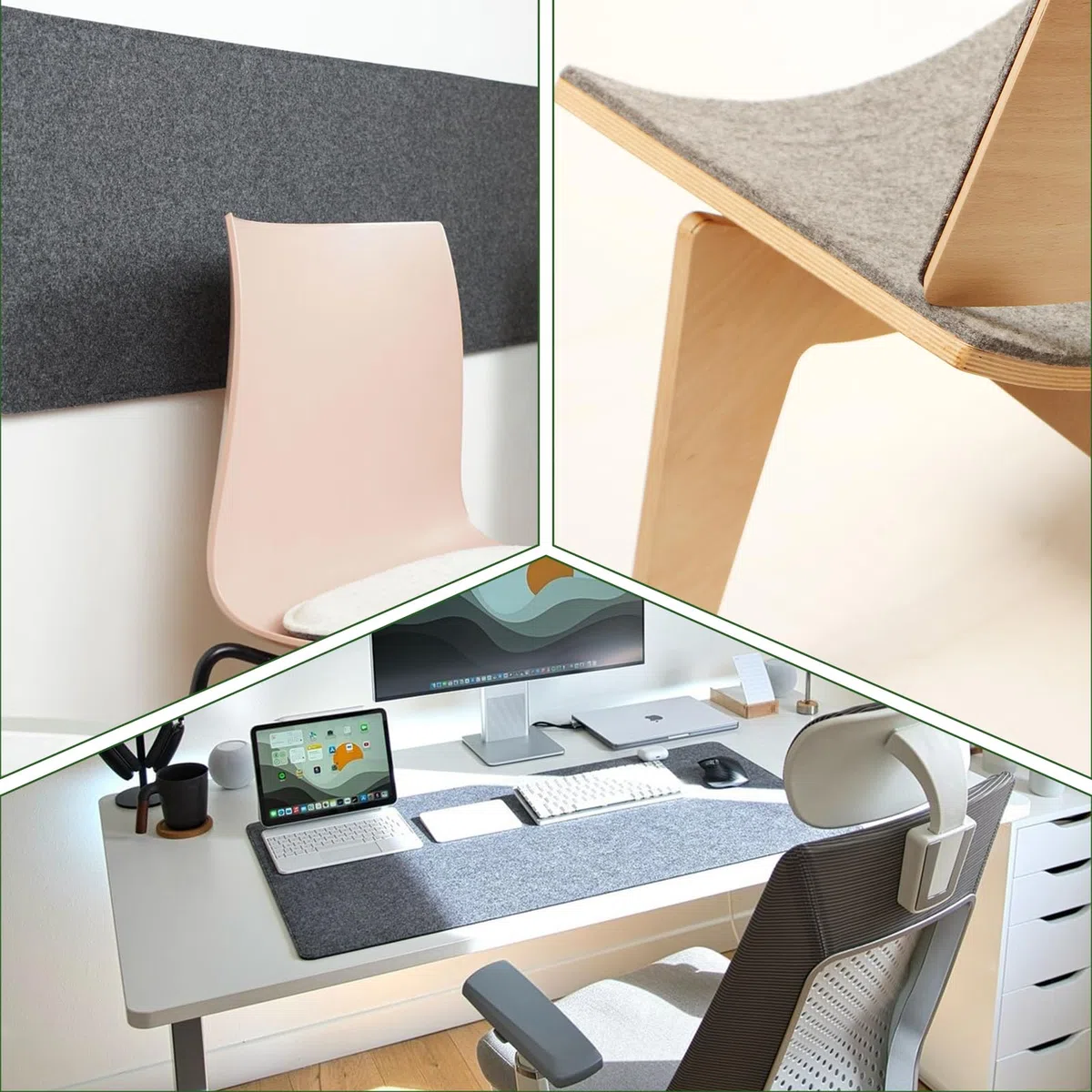 Mbsomnus Filz Selbstklebend 3 mmx 230 cmx40 cm Klebefilz Selbstklebend Filzstoff Grau Nadelfilz Meterware Filzmatte für Camper Dachhimmel Stoff Wandverkleidung Möbel Schubladenmatte DIY