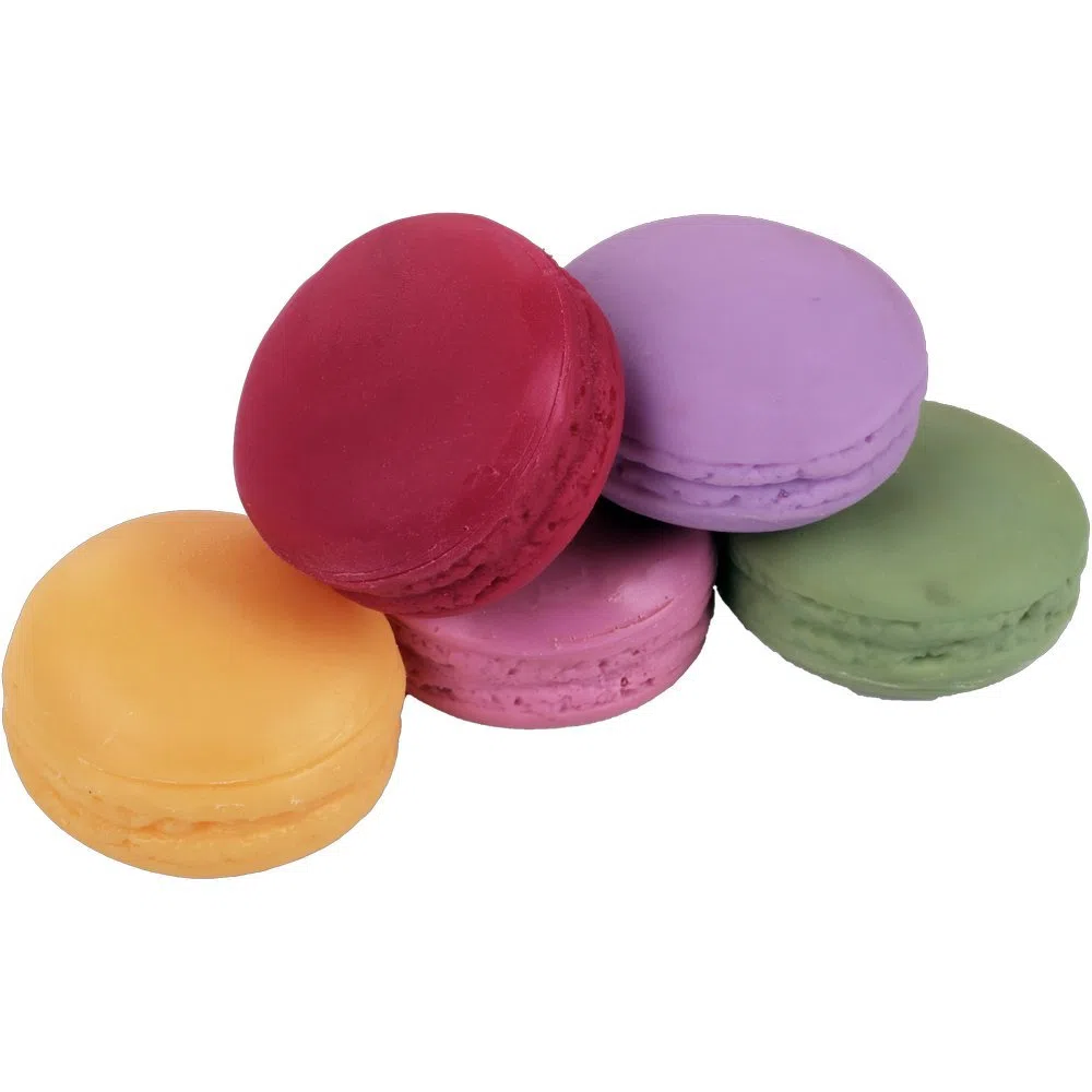 Macarons 5 Stück Bunt Durchmesser 4,5 cm Lebensmittelattrappe Fake Food Attrappe