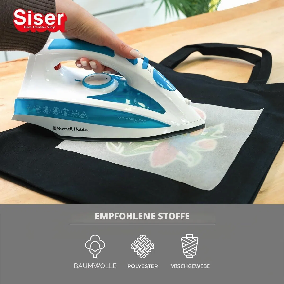 Siser Easy Subli Packung 5+5,thermo-transferierbare, mit Sublimationstinten bedruckbare Folie für helle und dunkle Textilien, 5 Blatt Easy Subli im A4-Format und 5 Blatt Application Tape im A4-Format