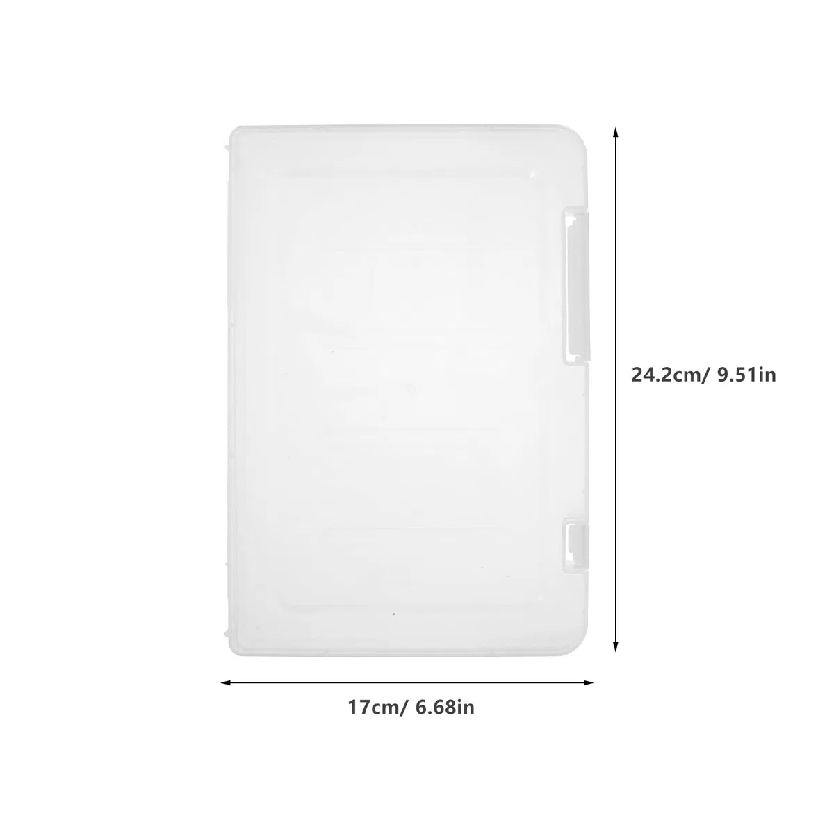 TOPBATHY Tragbare A5-Aufbewahrungsbox Mit Deckel Transparente Dokumentenbox Aus Kunststoff Für Büro Zuhause Und Schule Organizer Zur Sortierung Von Dateien Fotos Und Scrapbook-Papier