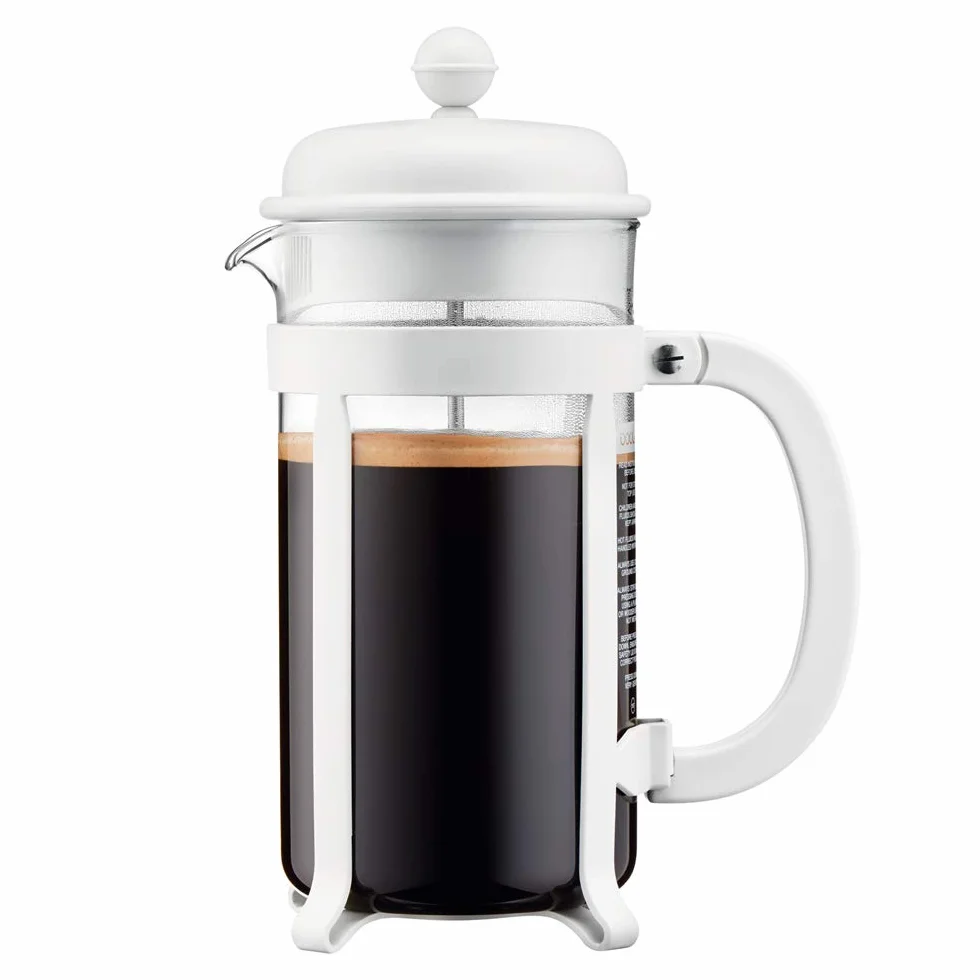 Bodum 1908-913 Java Kaffeebereiter, 8 Tassen, 1 L, Mehrlagig, weiß, 10,6 x 16,3 x 24,5 cm, 6 Einheiten