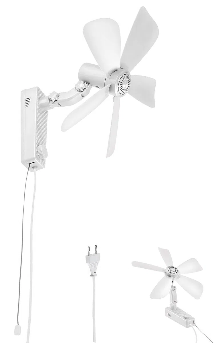 Sichler Haushaltsgeräte Lüfter: Wand-Ventilator mit Oszillation, Ø 43 cm, 20 Watt, Neigung einstellbar (Wandventilator oszillierend, Büroventilator, Kühl)