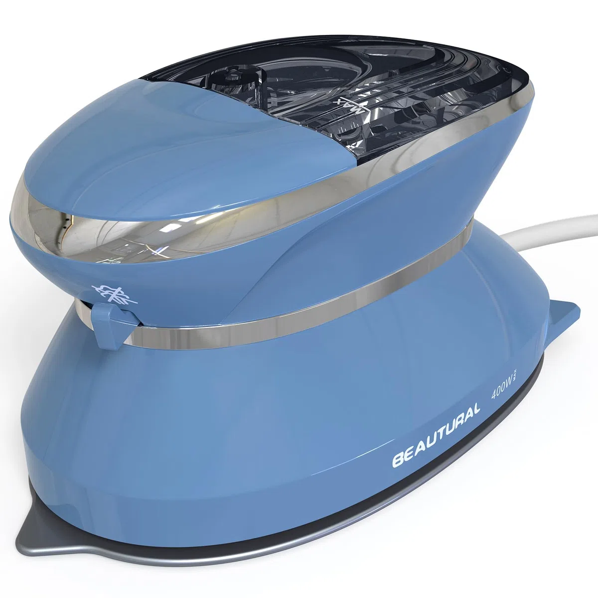 BEAUTURAL Reisebügeleisen, Dual-Spannung 220V/120V, Antihaft-Sohle, Dampfbügeleisen Trockenbügeleisen mit Anti-Tropf-Funktion