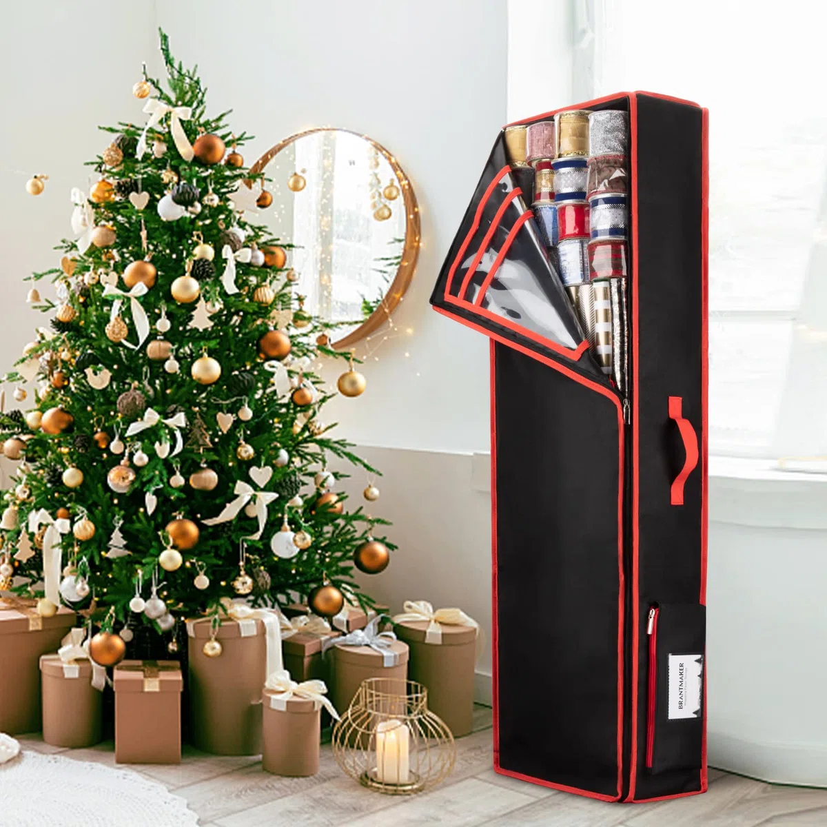 BRANTMAKER Faserstäbe 4 Stück, 8,5 mm, 102 cm Lang, für Geschenkpapier Aufbewahrung