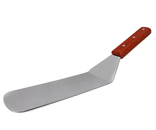 Yudu 2 stück Pfannenwender Bratenwender Küchenspachtel Bratenheber Heber mit Holzgriff Nr:02