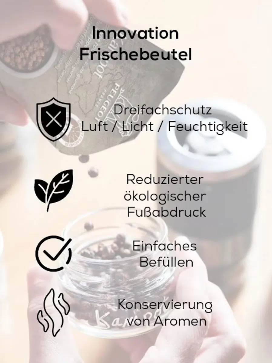 PEUGEOT - Maestro Salzmühle 11cm + Rosa Kristallsalz - u’Select-Mahlgradeinstellung - Innovatives Zirlion-Mahlwerk für pulverfeines Salz - Französisches Know-how - PEFC-Holz, Edelstahl - Graphitfarben