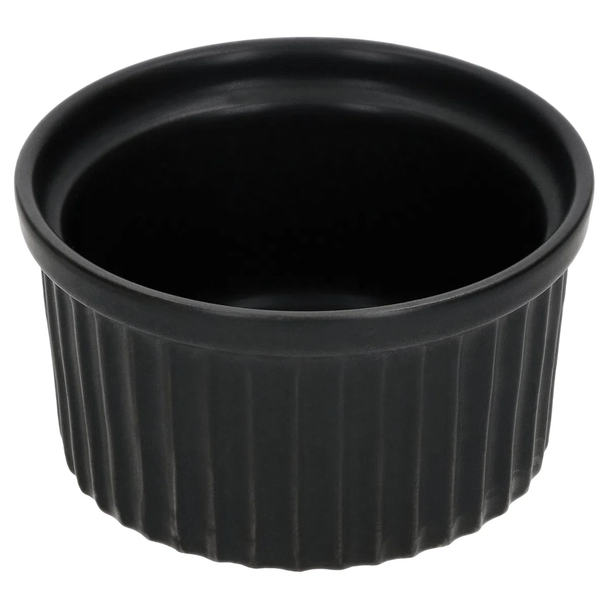 MamboCat 8er Set Muffin-Förmchen Nero 180 ml I Steingut I Ø 9,3 cm I Schwarz I 8 Personen I Backform I Mini-Schälchen I für Crème Brûlée, Soufflé, Cupcakes, Tiramisu, UVM. I kleine Auflaufförmchen