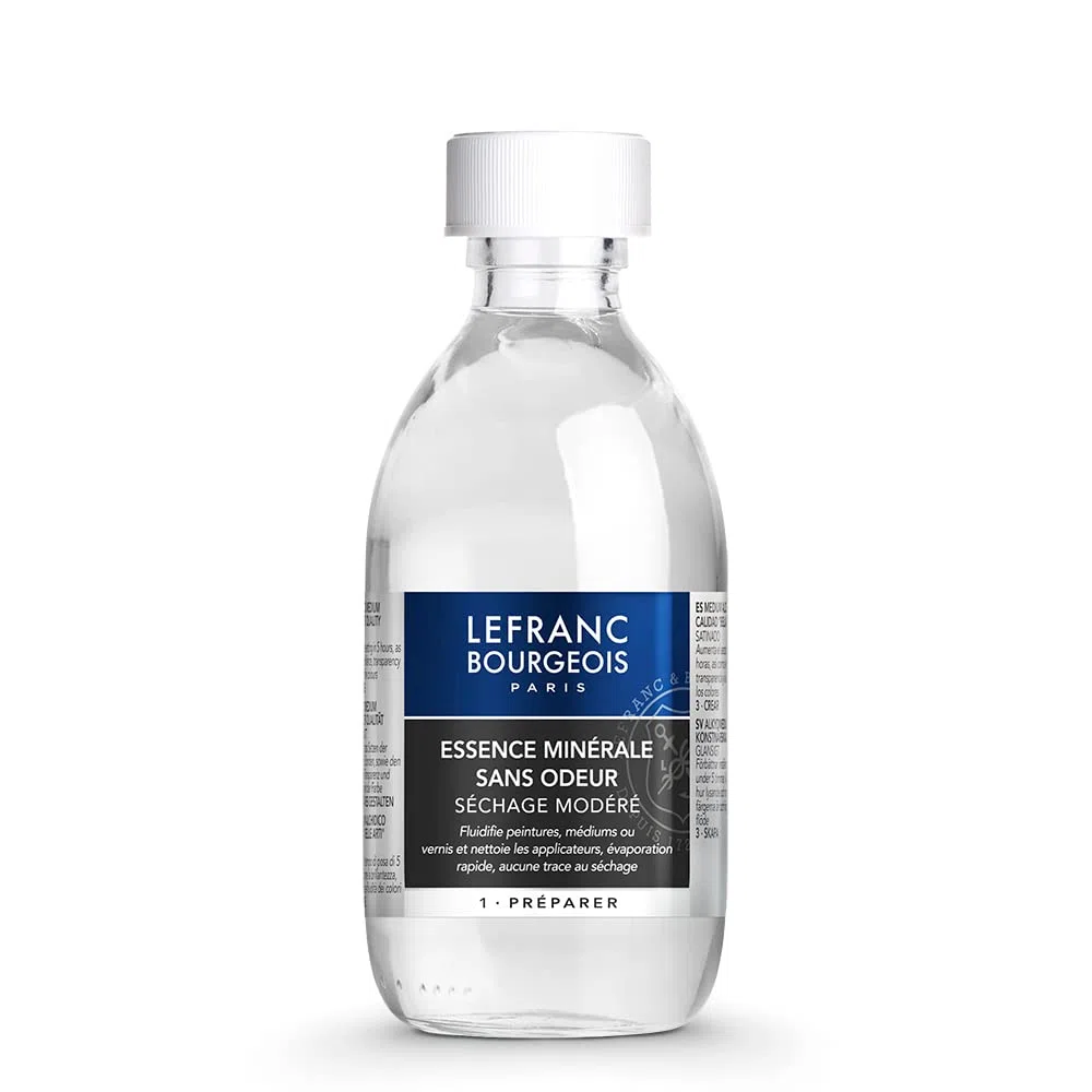 Lefranc & Bourgeois Malmittel, geruchsarmes Lösungsmittel für Ölfarben in 250 ml Flasche