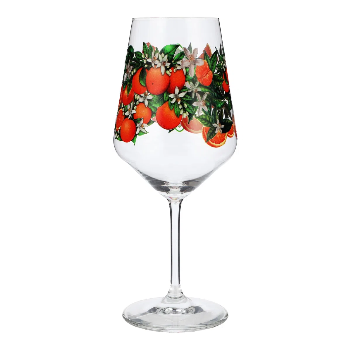 Aperitifglas Summer Vibes mit Orangen-Motiv personalisiert mit Name für Spritz Getränke Cocktails Wein Schorle Bowle oder Saft 0,5l