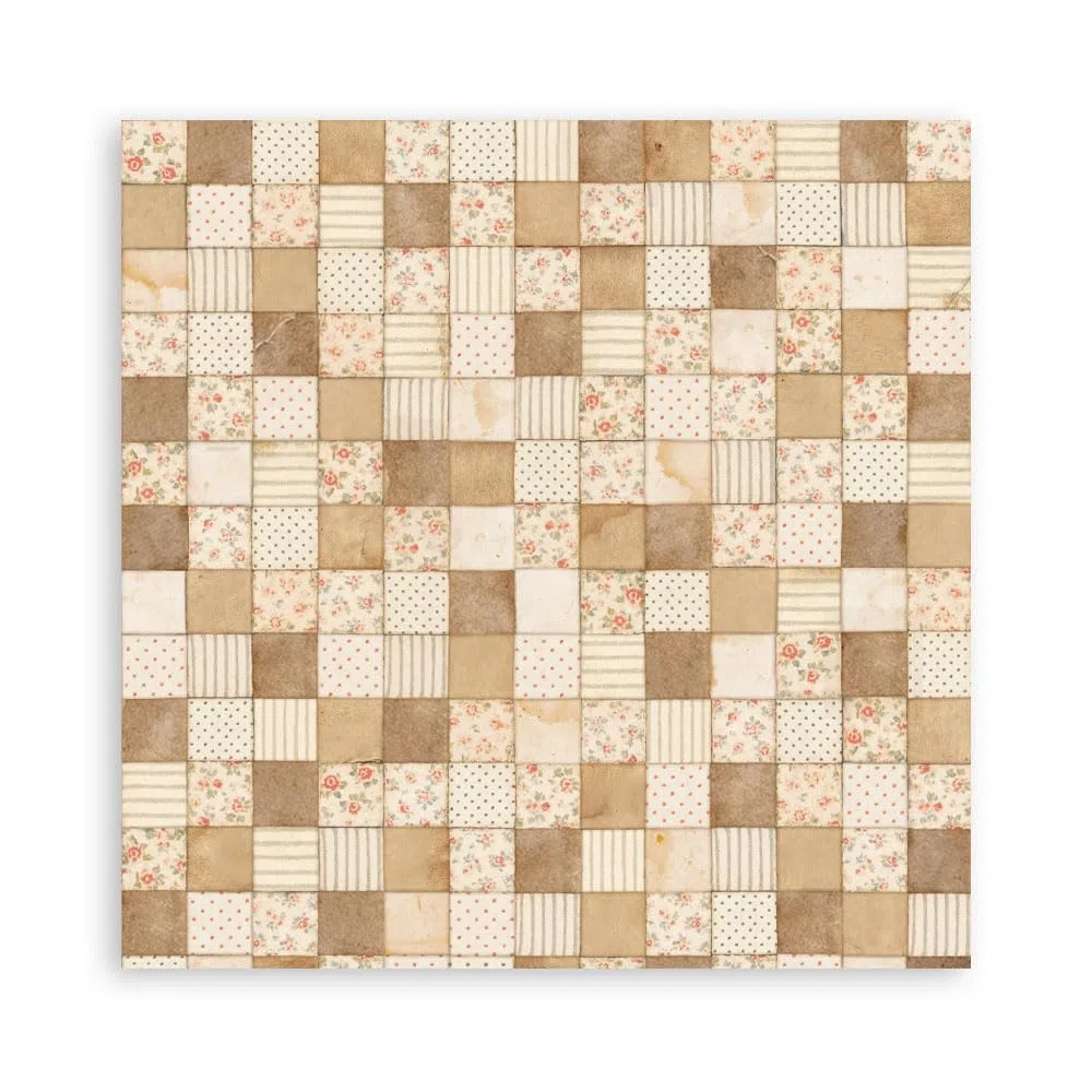 Stamperia - Mini Pad for Scrapbooks, Albums, Cards, Bullet Journals and More, Acid Free, Double-Sided, Perfect for Hobbies, Crafts, and Gifting (6 Sheets) (Baby) (30.5 x 30.5cm)