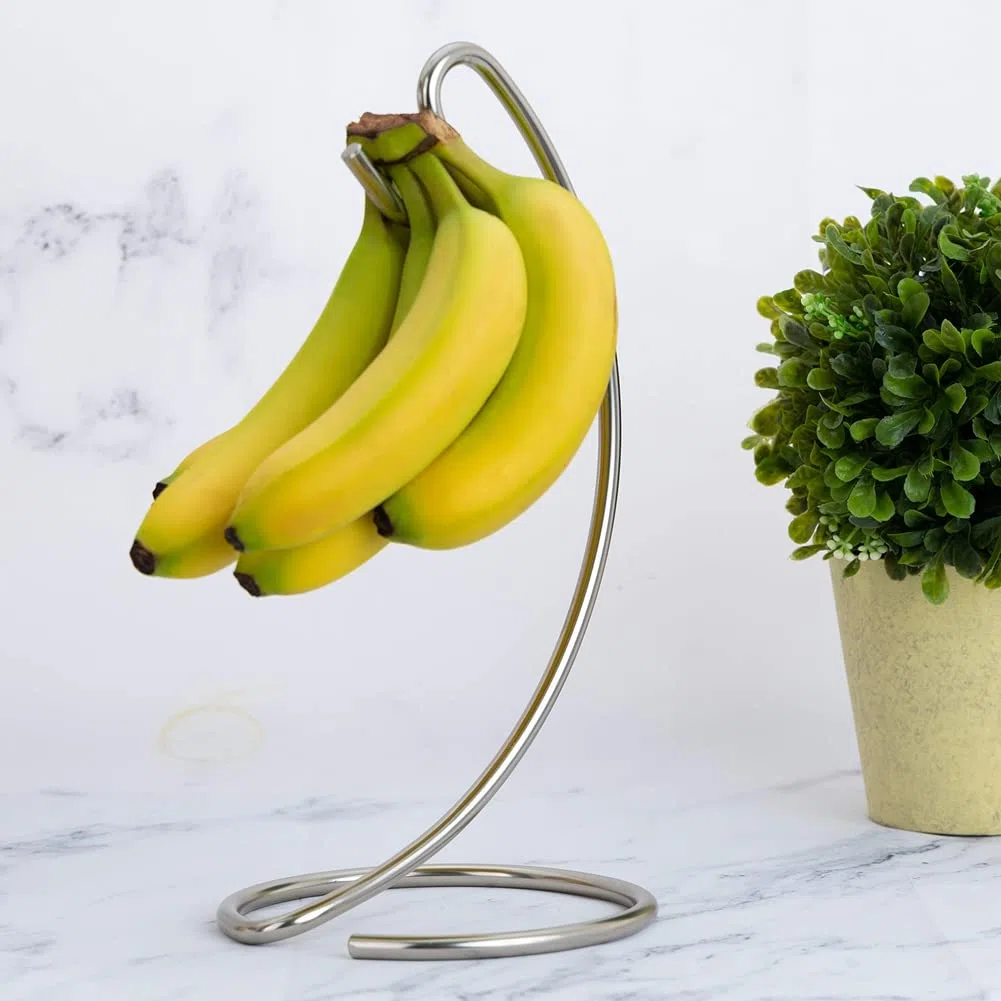 Lodokdre Bananenhalter - Metall - Bananenaufhänger Baumständer für Küchenarbeitsplatte