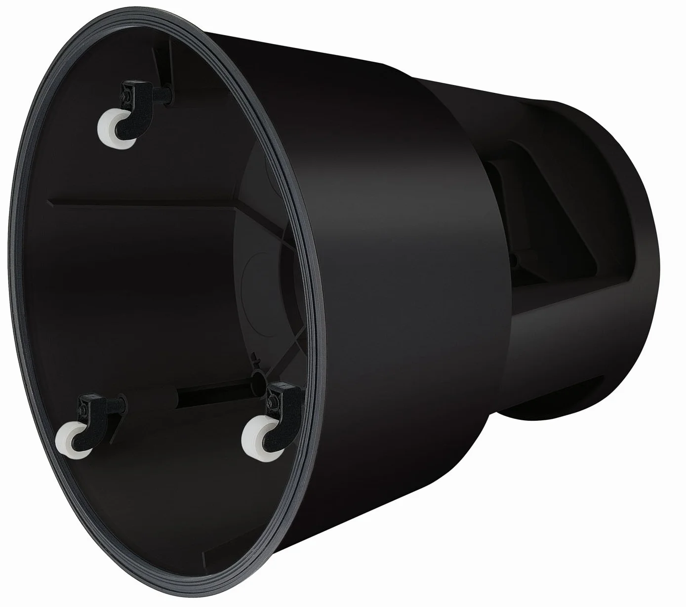WEDO Rollhocker STEP aus bruchfestem Kunststoff - rollbarer Elefantenfuß Tritthocker, TÜV GS-geprüft, Made in Germany, rutschfest - Höhe ca. 43 cm, Tragkraft 150 kg, Farbe Grau