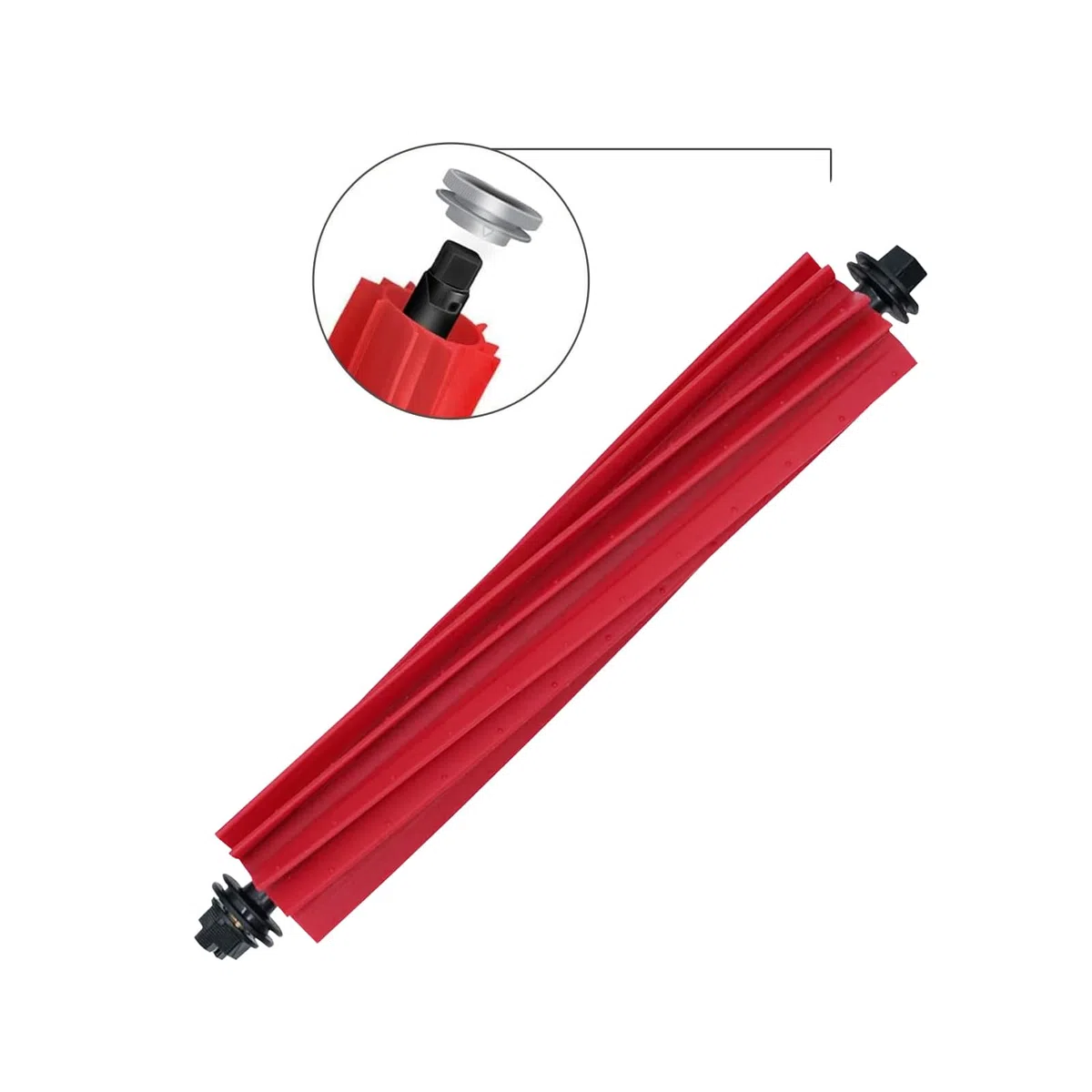 Ersatzteile Zubehör, Trennbare Rubber DuoRoller-Bürste für roborock S8/S8 +/S8 Pro Ultra/Q8 max/Q8 max+/Q5 max Roboter Staubsauger, 2-Satz Gummirollenbürsten.