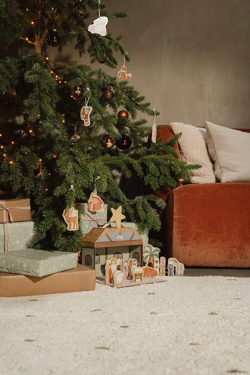 Little Dutch Krippe für Kinder mit Holzfiguren im Koffer - Weihnachten