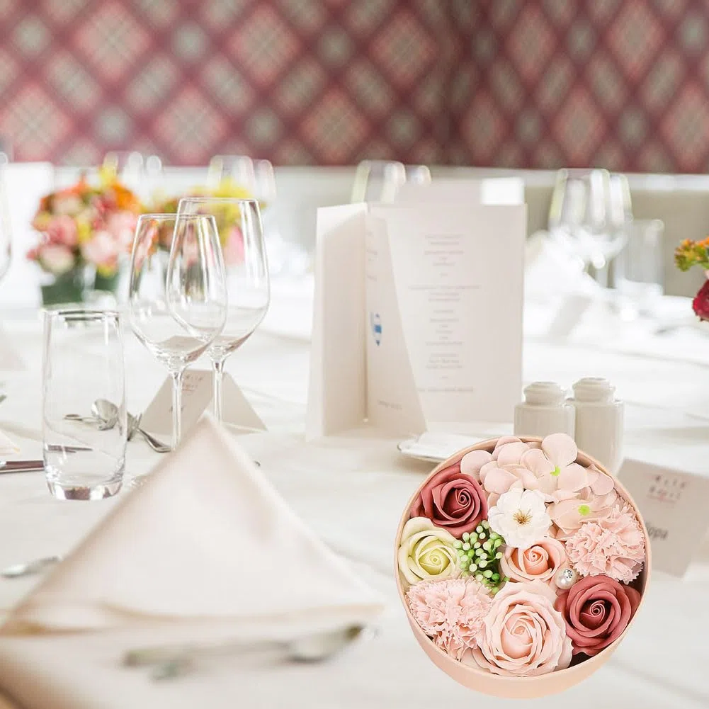 JiNks Rosenbox Seifenblume Seife Rose Blume, Rosenseifenblume Geschenkbox,Gefälschte Blumen-Geschenkbox,Romantisches Geschenk für sie am Muttertag, Jahrestag, Geständnis, Valentinstag, Weihnachten