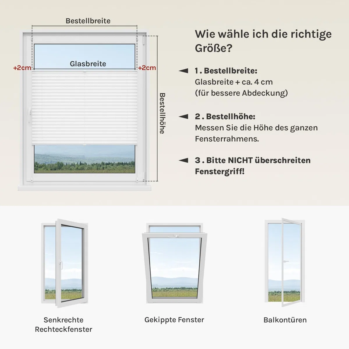 WOLTU Plissee Klemmfix ohne Bohren 80x120cm (BxH) Weiß Faltrollo Plisseerollo mit Klemmträger Lichtdurchlässig, Jalousie Sichtschutz und Sonnenschutz Easyfix Rollo für Fenster & Tür