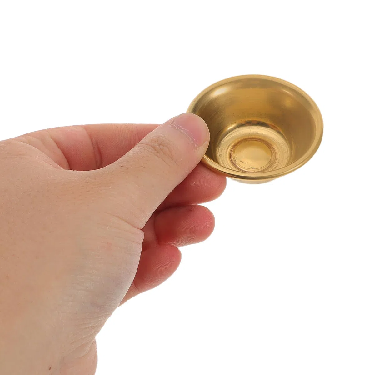 8 Miniatur Wasserschalen Aus Kupfer Buddhistische Dekorationsschalen Weihwasserbecher Opferschalen Heilige Ritualschalen Kleine Messingschalen Golden