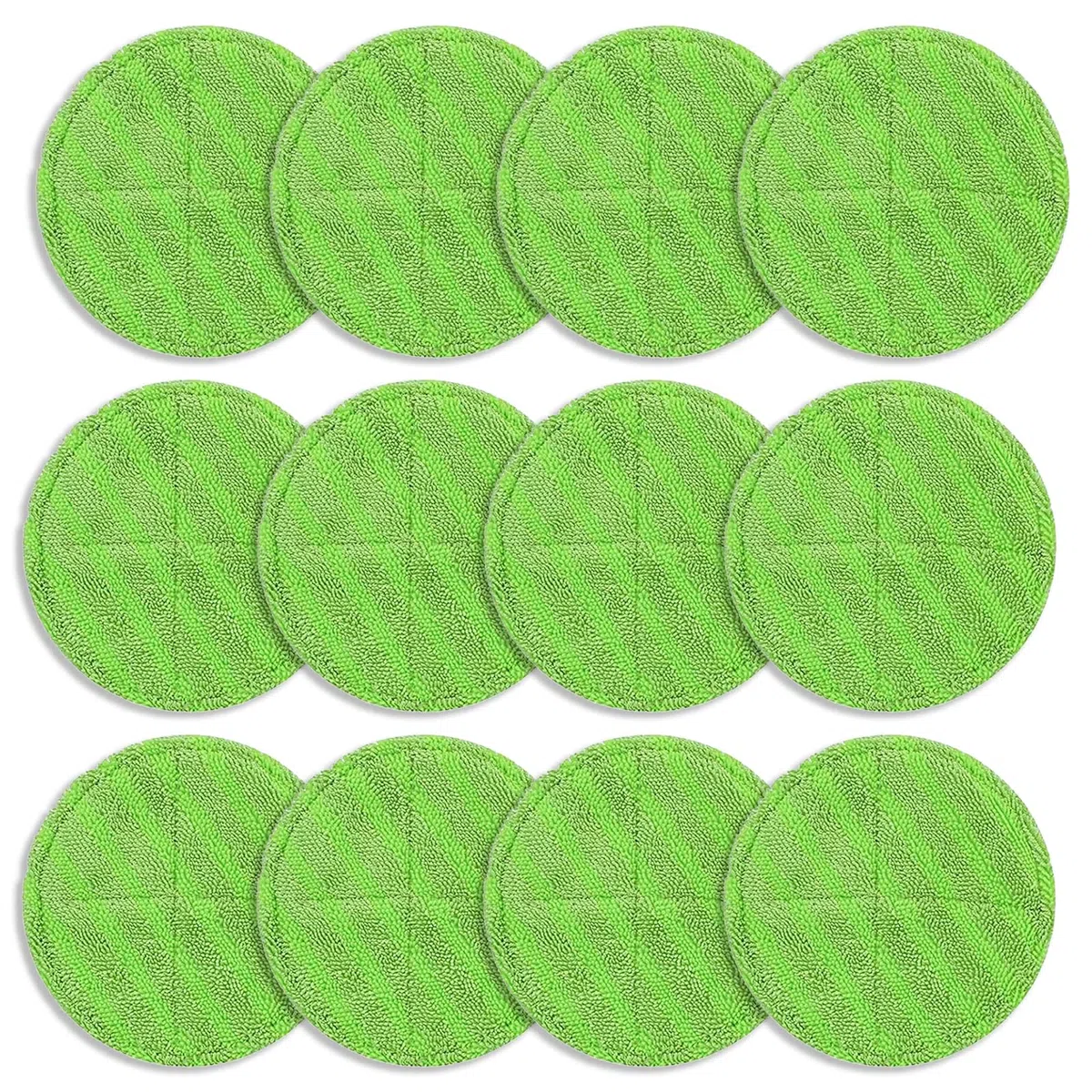 12 Stück Mikrofaser-Pads Kompatibel für Steam Twister Dampfreiniger, Ersatz Pads für alle Böden - Langlebig und Perfekte Passform - Maschinenwaschbar