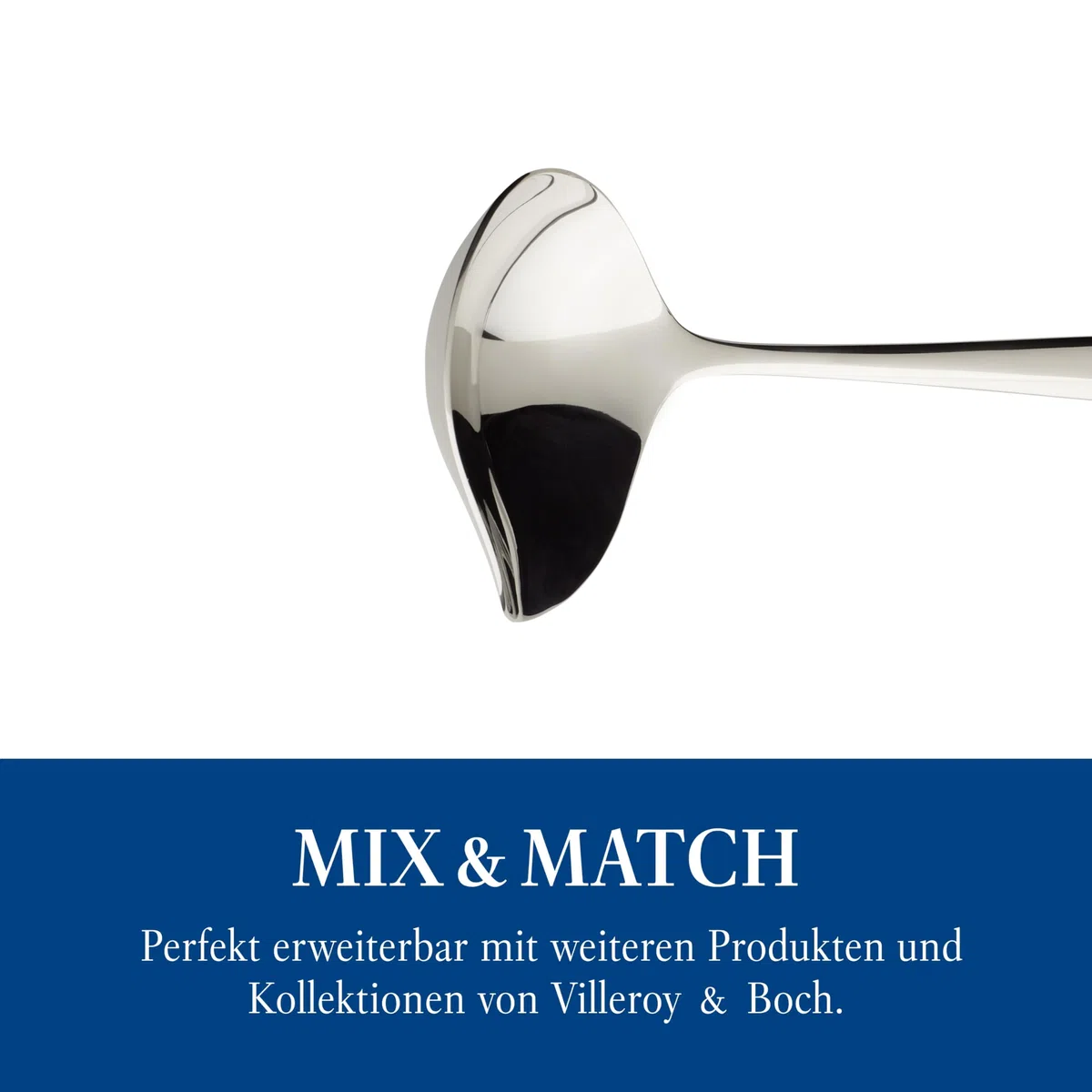 Villeroy & Boch – Daily Line Soßenlöffel, Spülmaschinenfest, Rostfrei, Soßenkelle, Soßenschöpfer, kleine Suppenkelle, kleine Kelle, Schöpflöffel, Edelstahl