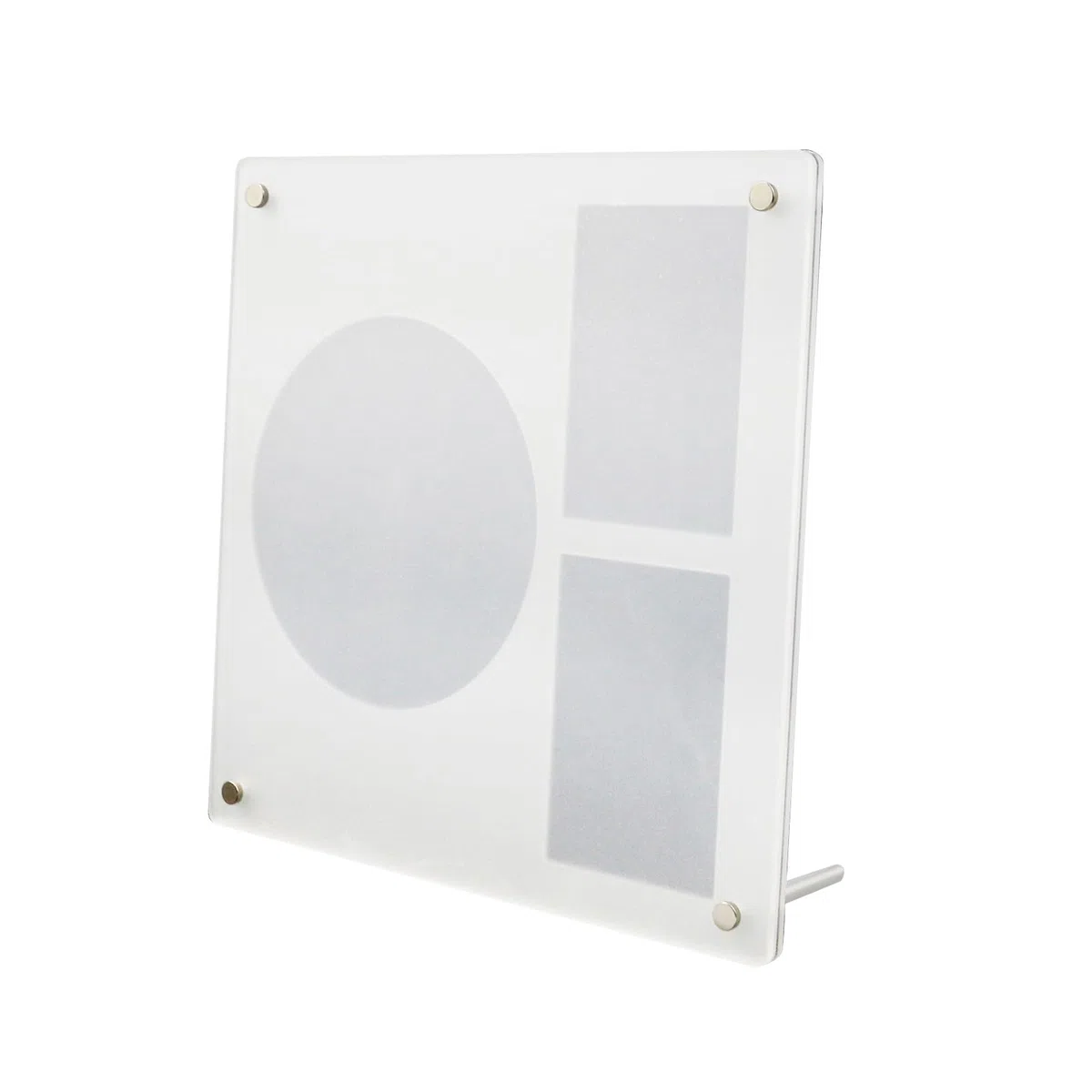 22 cm großer transparenter Acryl-Kpop-CD-Fotokarten-Display-Rahmen, Musik-Disc-Ständer, Fotoalbum, Präsentationsständer (1 CD + 2 Karten)
