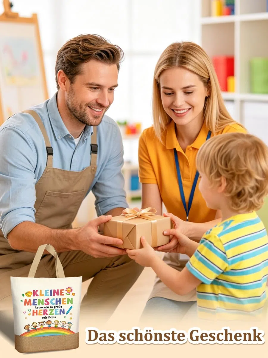 Beste Erzieherin Geschenk Abschied,Abschiedsgeschenk Erzieherin Kindergarten, Dankeschön Geschenke für Lehrerin Baumwolltasche, Kinder Abschiedsgeschenk Kita, Erzieher Geschenk zum Abschied