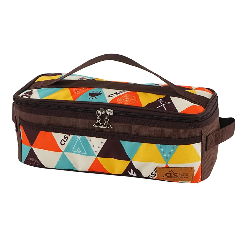 Outdoor Bestecktasche Leer Camping Besteck Aufbewahrungstasche Tragbar Essstäbchen Löffel Geschirr Organizer Tasche Picknick Besteckbeutel mit Tragegriff Outdoor Kochgeschirr Tasche Bunt
