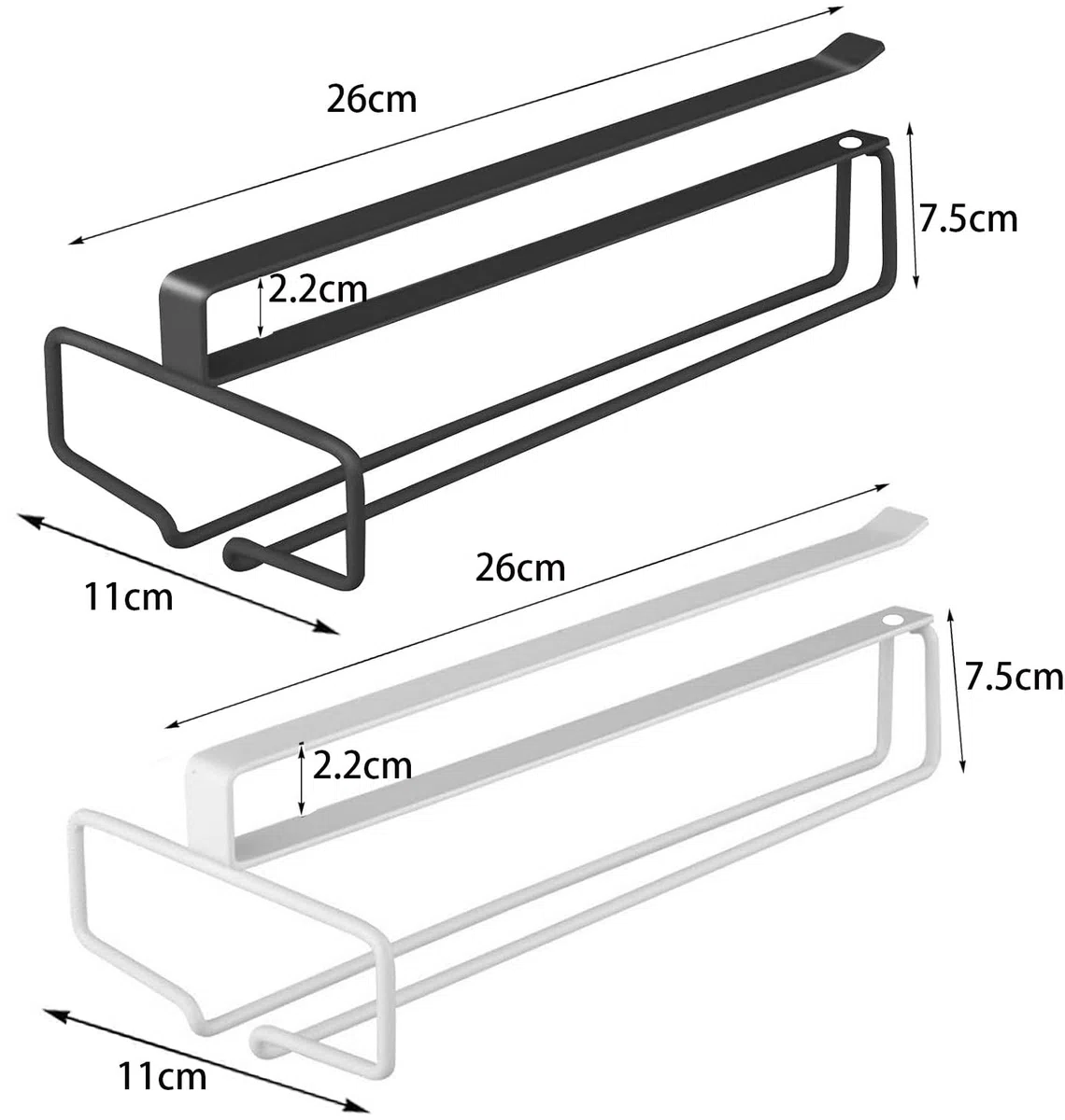 3 Stück Weingläser Halter, Gläserhalter für Weingläser Stielgläser Weinglashalter Gläserhalter aus Metall Gläserschiene Halter Unter Schrank Weinglas Rack für Küche Bar Restaurant, Schwarz